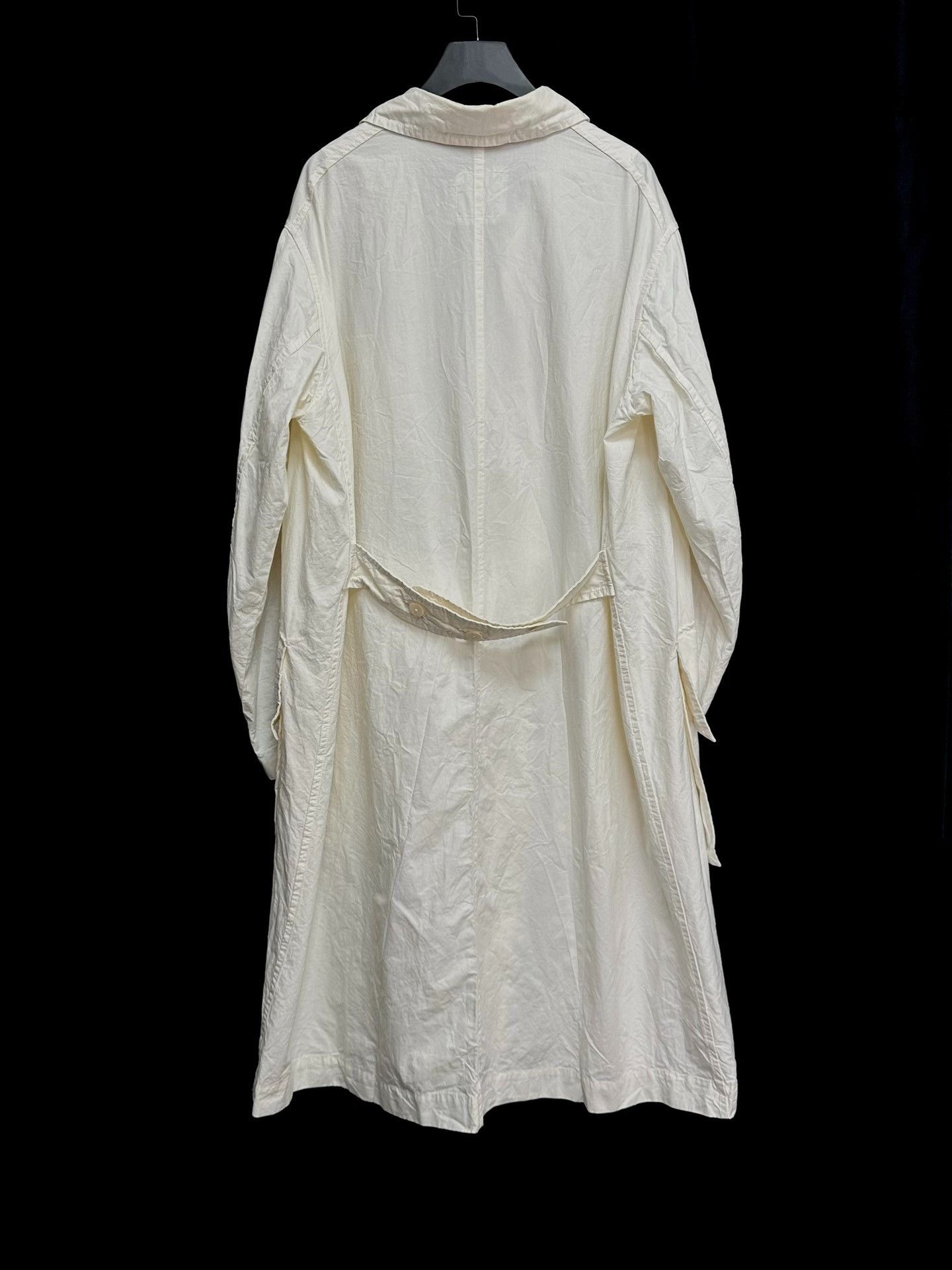 Casey Vidalenc Chez VIDALENC Milky White Paper Cotton Coat Size US M / EU 48-50 / 2 - 2 Thumbnail