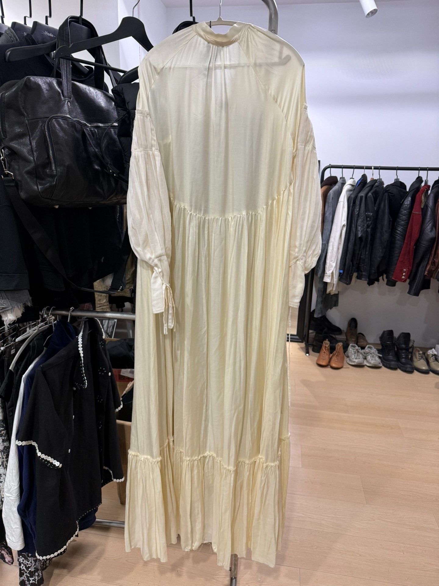 Ann Demeulemeester Ann Demeulemeester Champagne Maxi Dress Size M / US 6-8 / IT 42-44 - 6 Thumbnail