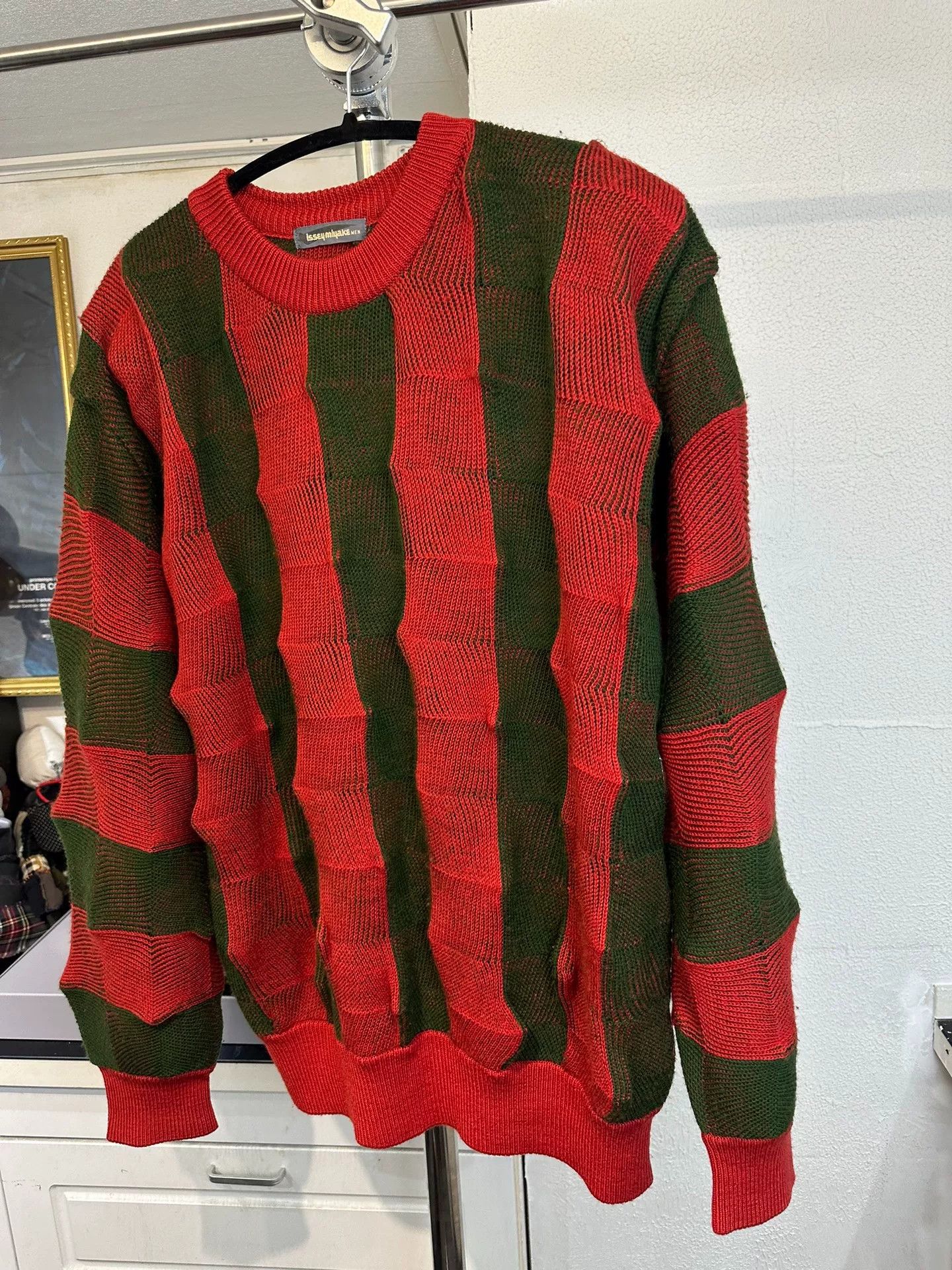 Issey Miyake Issey Miyake 80s Watermelon Textured Sweater Size US M / EU 48-50 / 2 - 2 Thumbnail