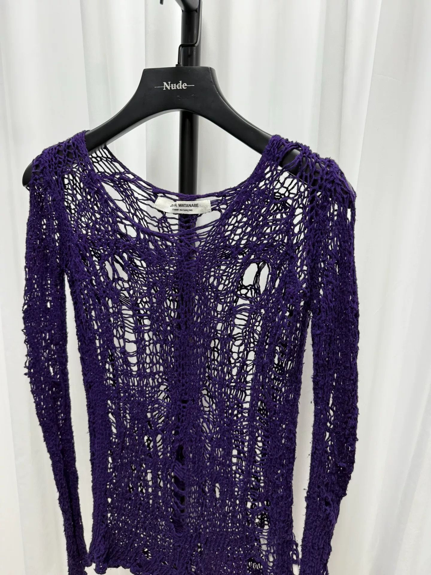 Junya Watanabe Junya Watanabe Distressed Mesh Sweater Size US M / EU 48-50 / 2 - 4 Thumbnail