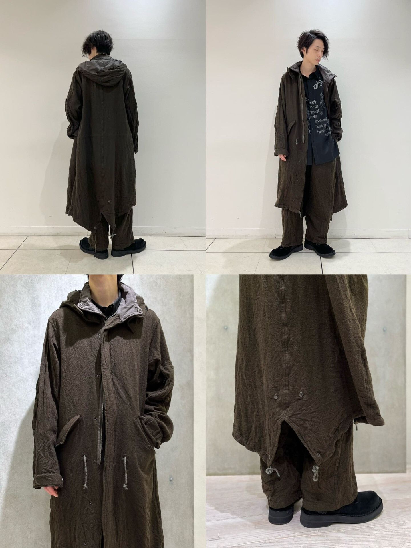Yohji Yamamoto Yohji Yamamoto 22AW Felted Wool Coat Size US M / EU 48-50 / 2 - 2 Thumbnail