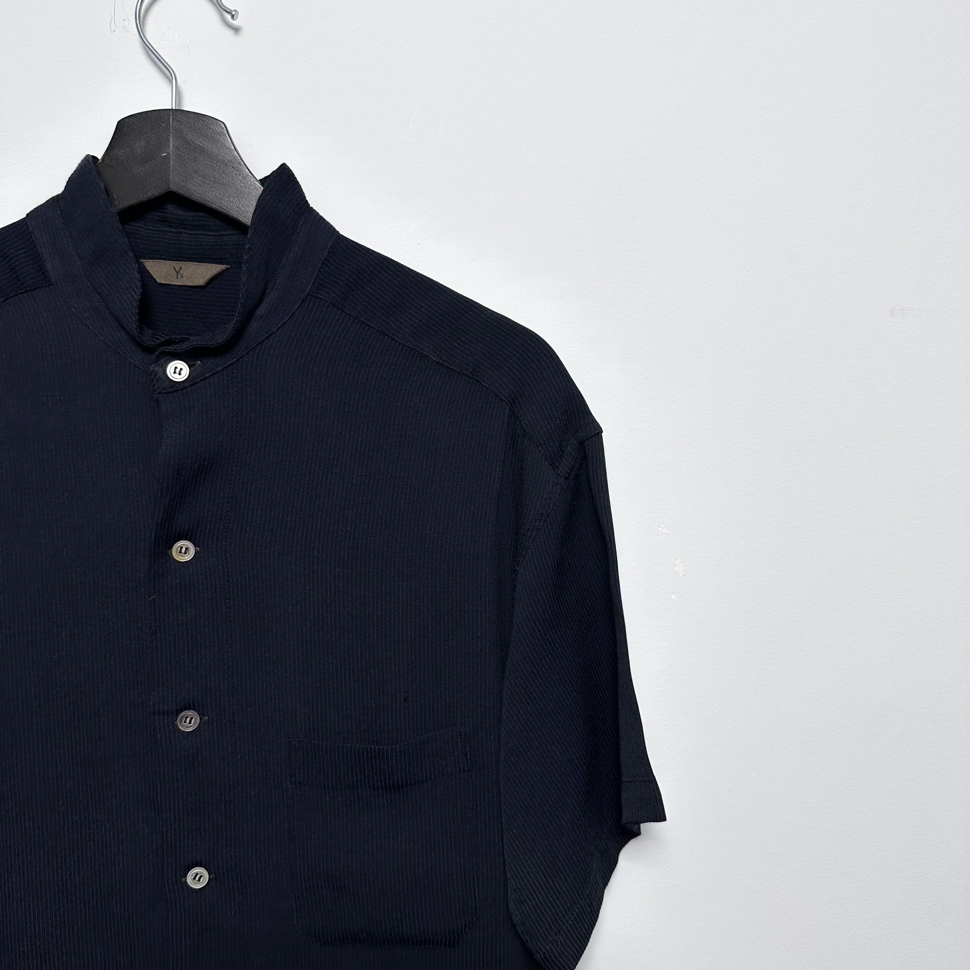 Yohji Yamamoto Yohji Yamamoto 1980s Striped Short-Sleeve Shirt Size US M / EU 48-50 / 2 - 2 Thumbnail