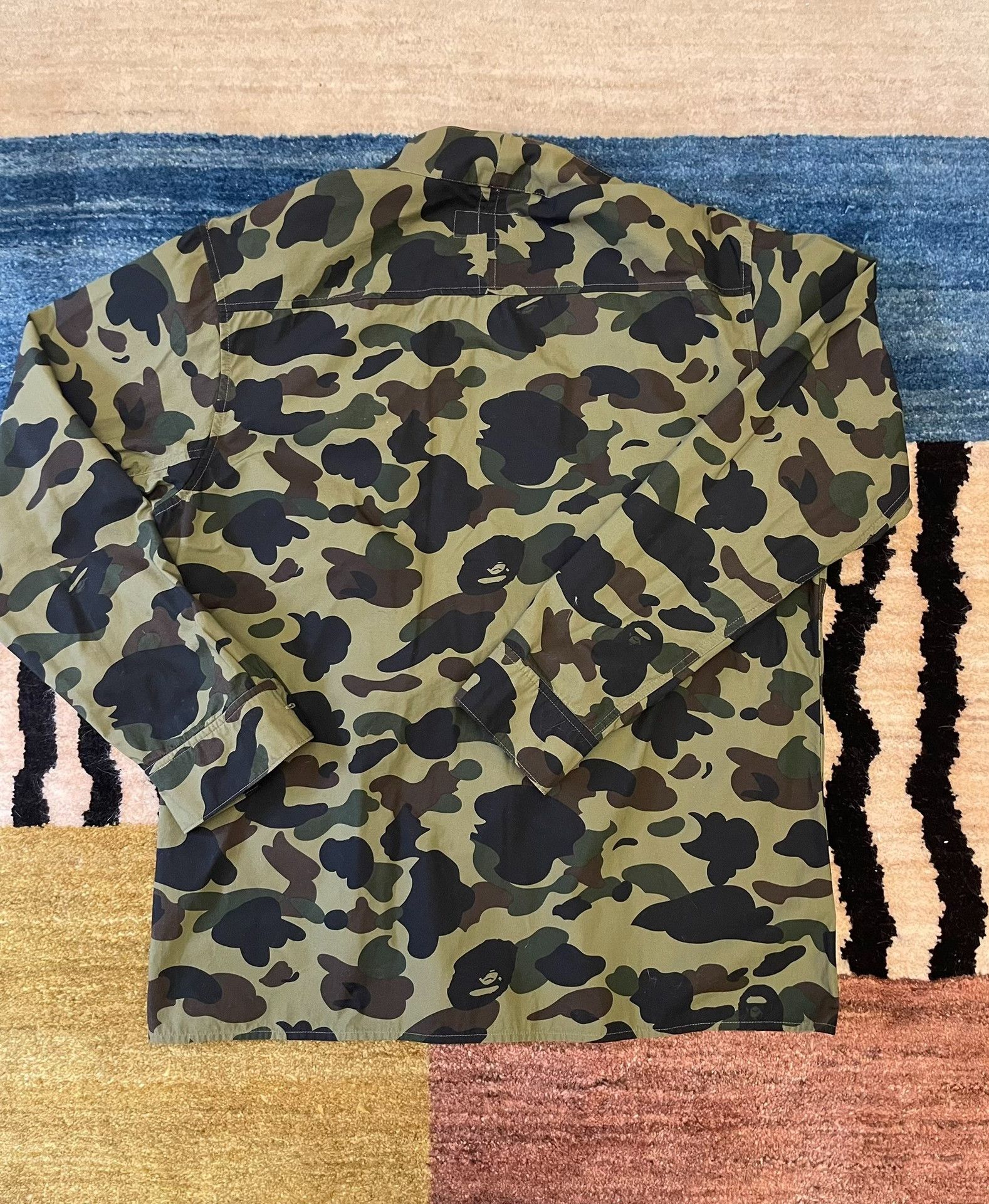 Bape Bape Men's Green Camo Robe Shirt Size US M / EU 48-50 / 2 - 6 Thumbnail