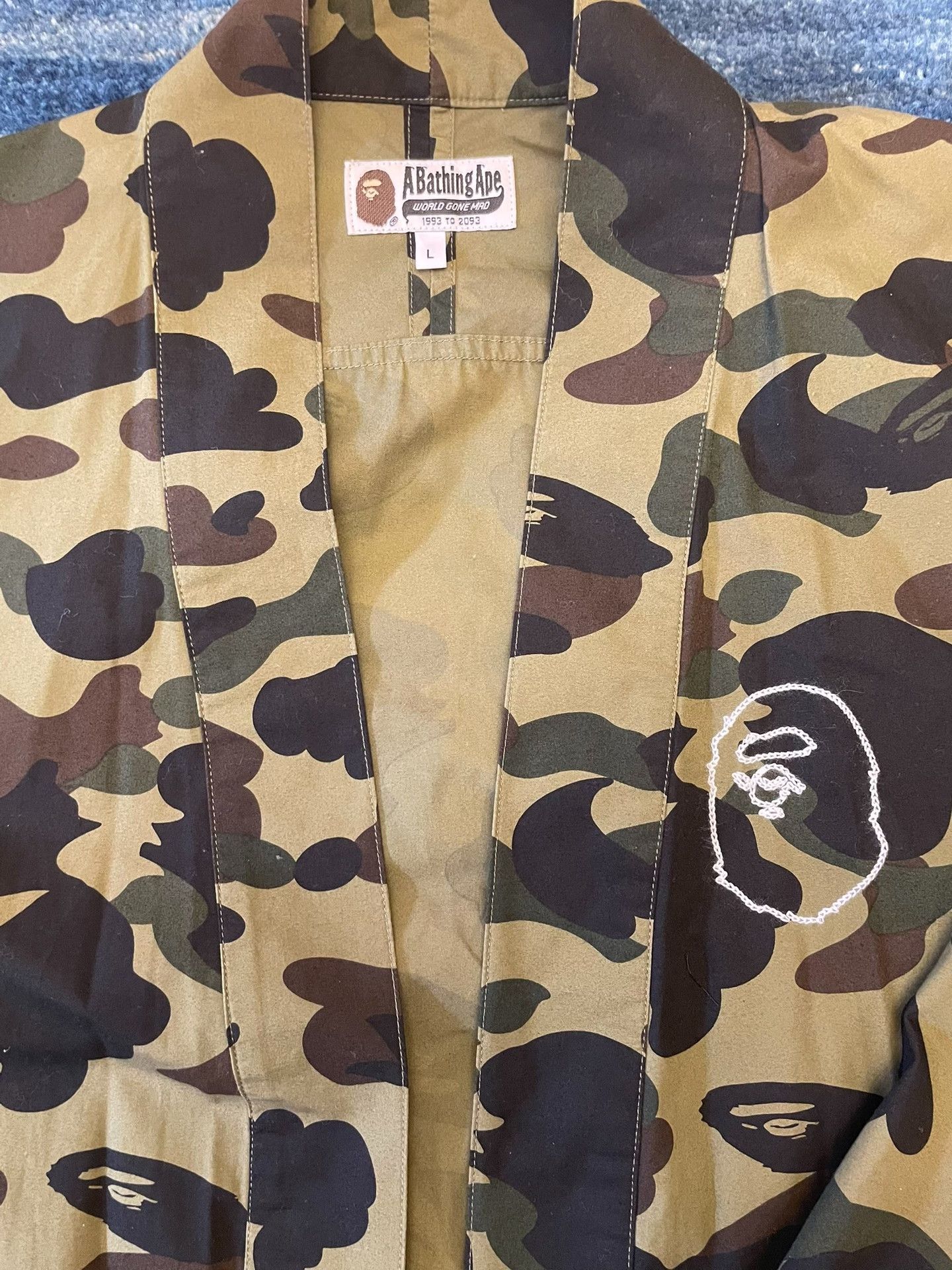 Bape Bape Men's Green Camo Robe Shirt Size US M / EU 48-50 / 2 - 3 Thumbnail