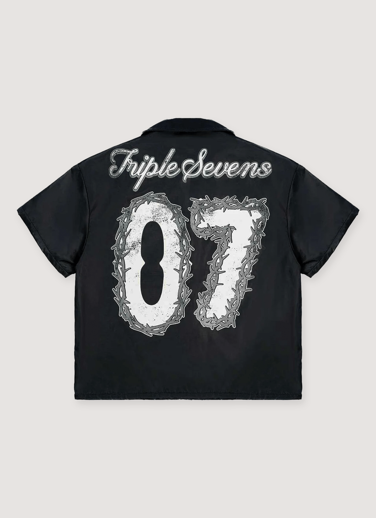 TRIPLE SEVENS Nylon Button Up Shirt Size US L / EU 52-54 / 3 - 2 Thumbnail