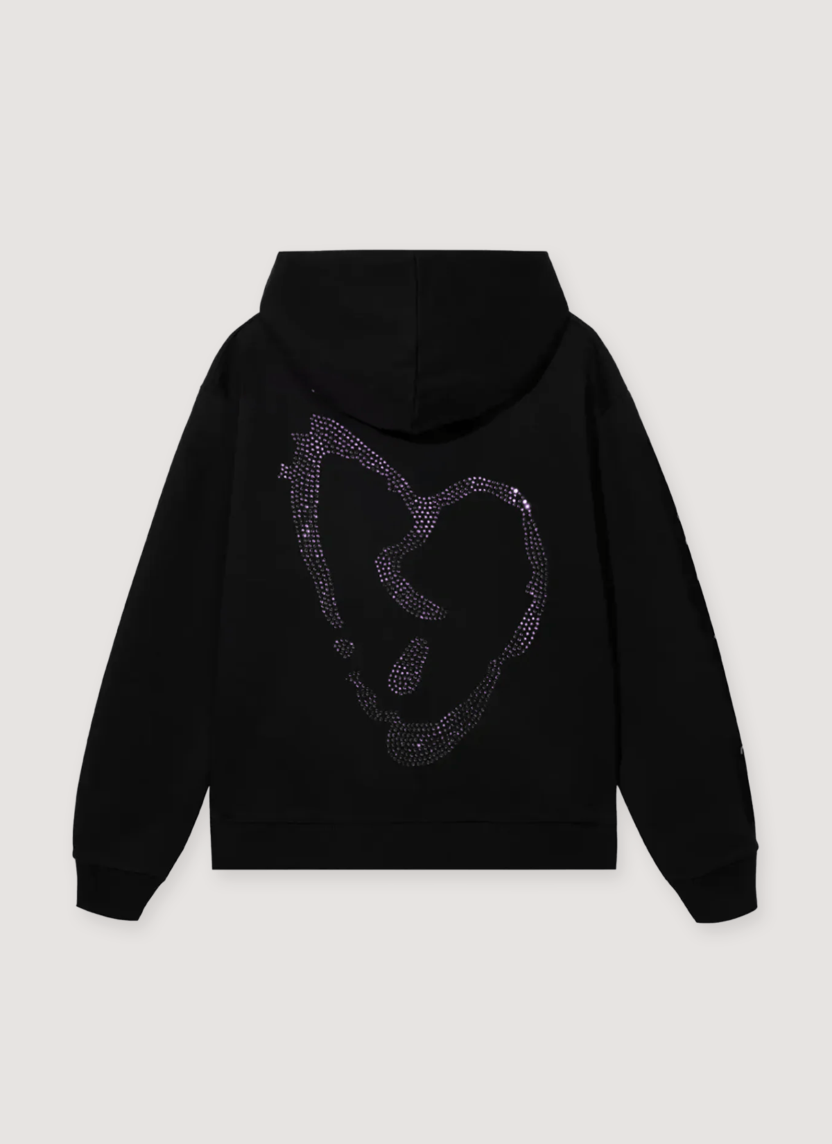 Revenge XXXtentacion Heartbreak Bejeweled Sweatshirt Black Purple Size US XL / EU 56 / 4 - 2 Thumbnail