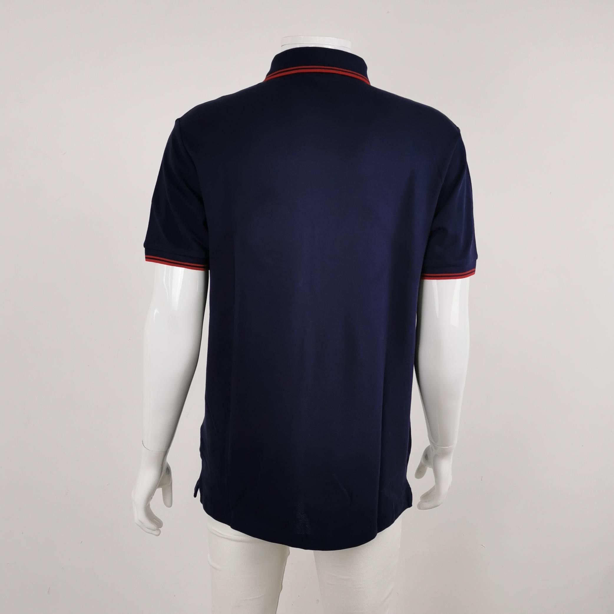 Prada Prada Men's Cotton Striped Collar Polo M Size US XL / EU 56 / 4 - 6 Thumbnail
