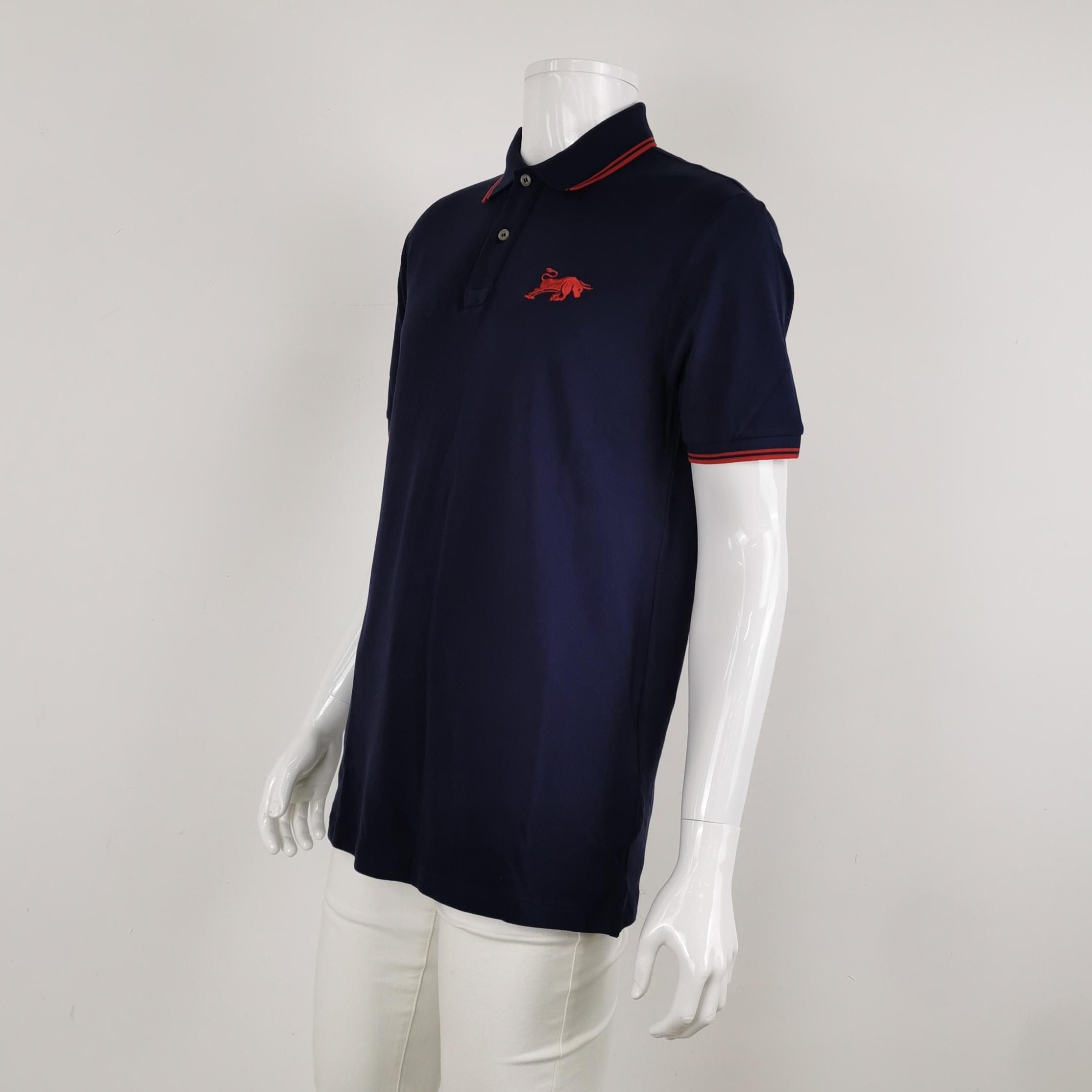 Prada Prada Men's Cotton Striped Collar Polo M Size US XL / EU 56 / 4 - 18 Thumbnail