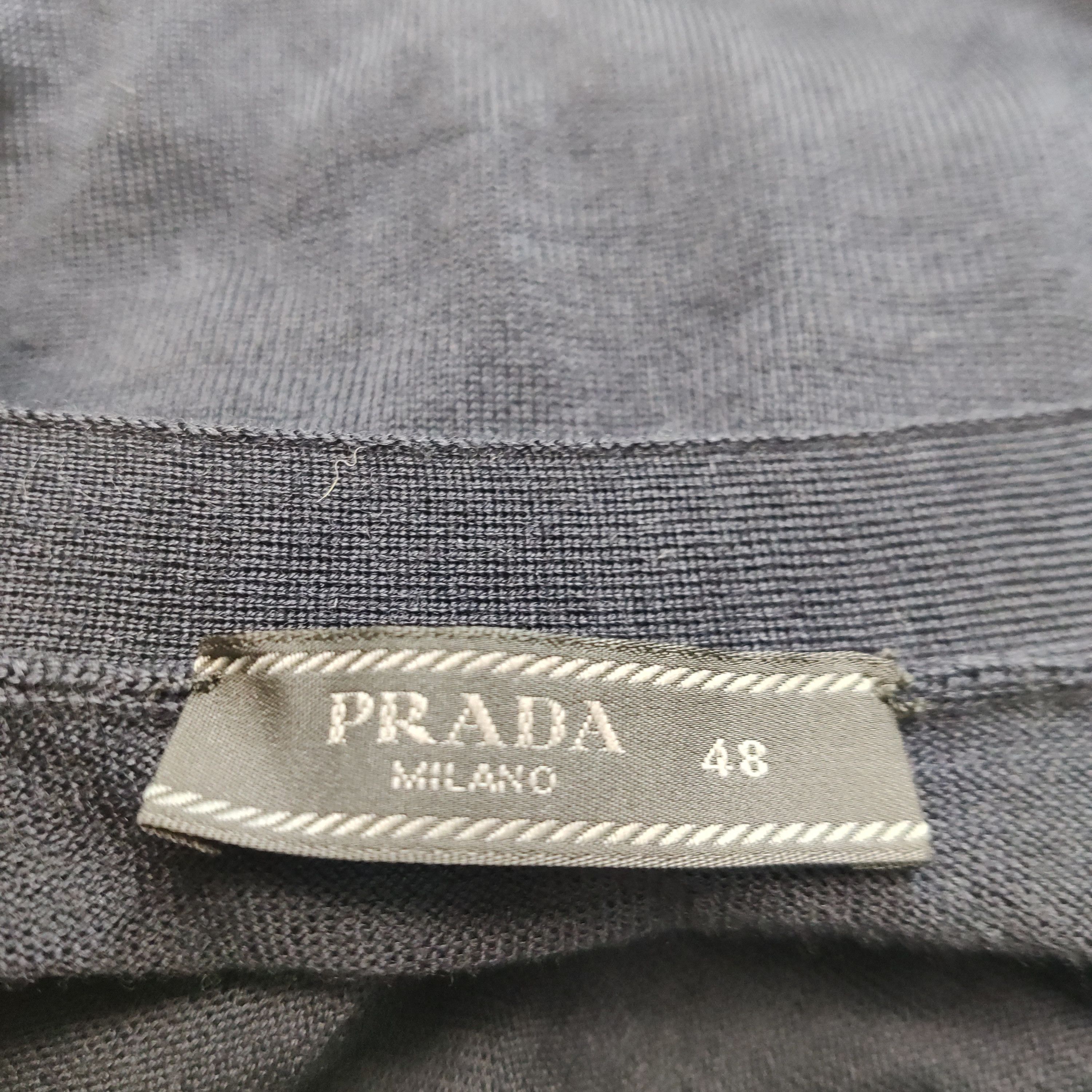 Prada Prada Wool V-Neck Single-Breasted Cardigan Size US M / EU 48-50 / 2 - 8 Thumbnail