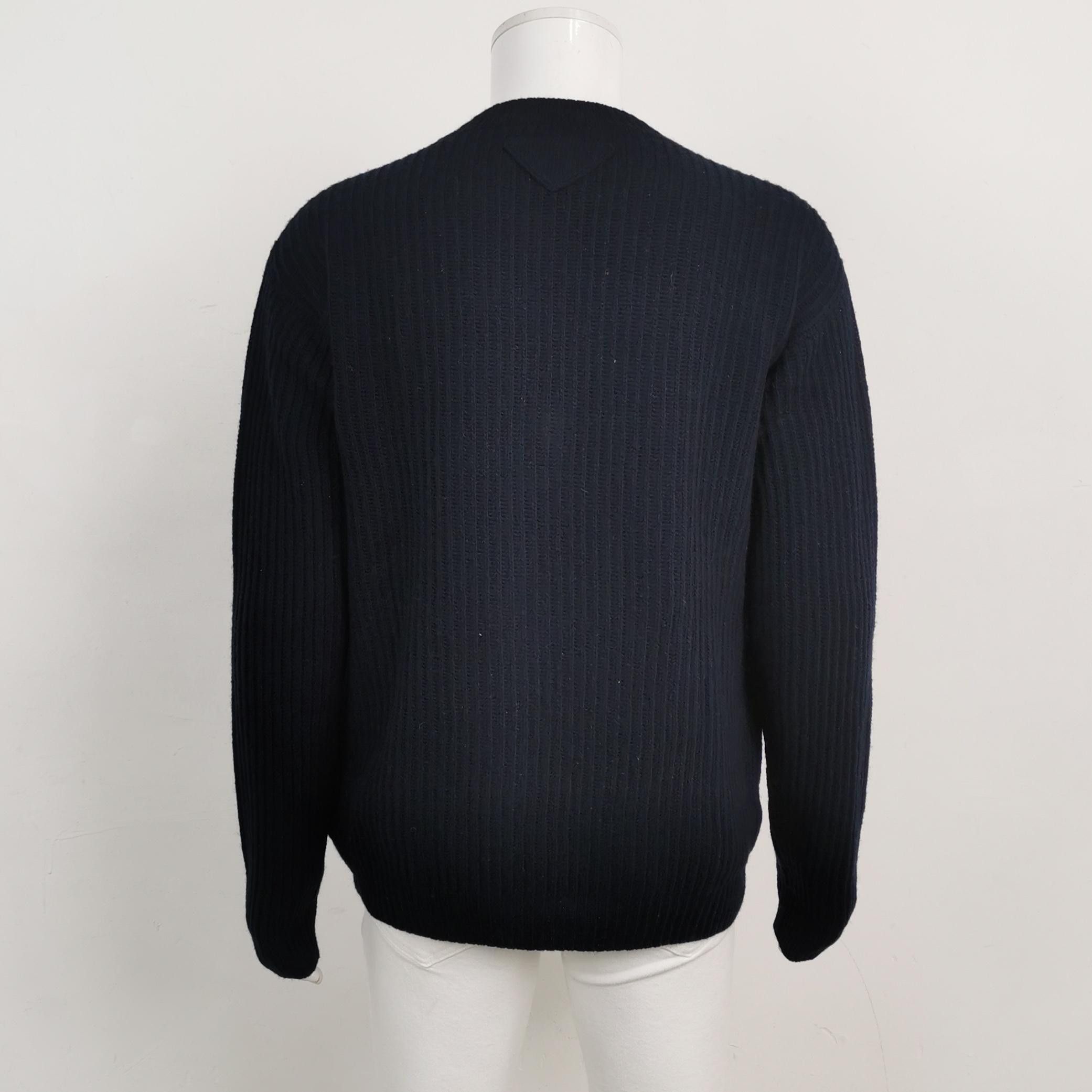 Prada Prada Wool Cashmere Long Sleeve Button Cardigan L Size US S / EU 44-46 / 1 - 3 Thumbnail