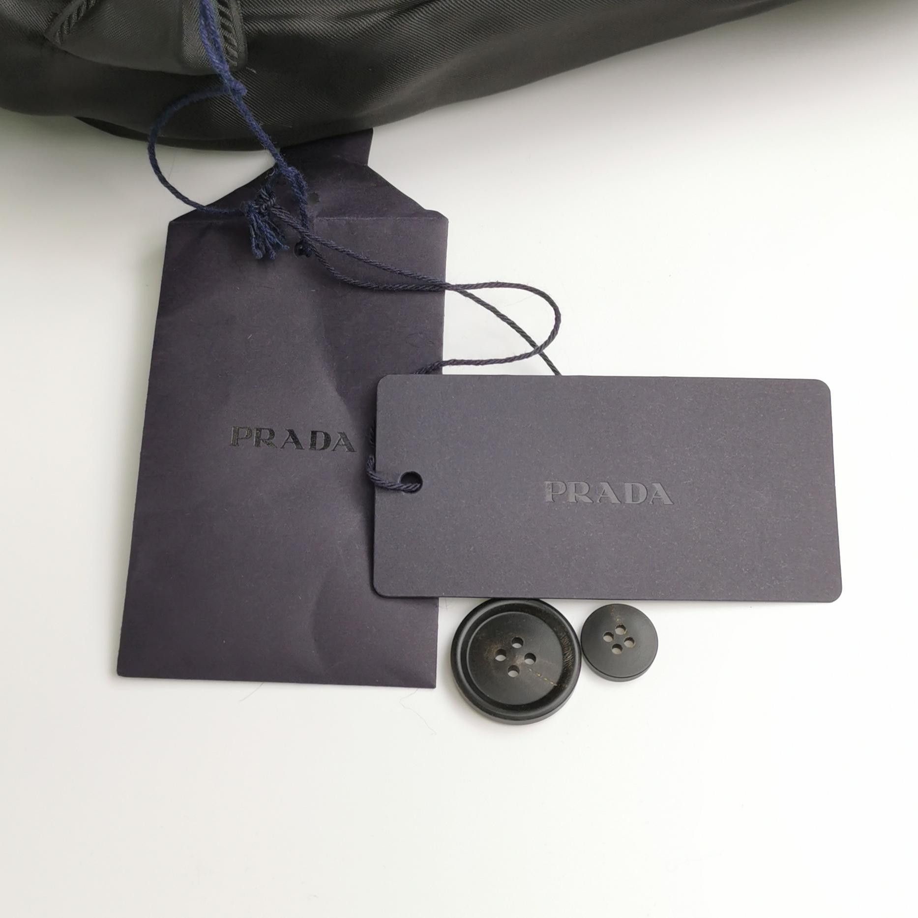 Prada Prada Solid Black Faux Fur Coat L/50 Size US L / EU 52-54 / 3 - 6 Thumbnail
