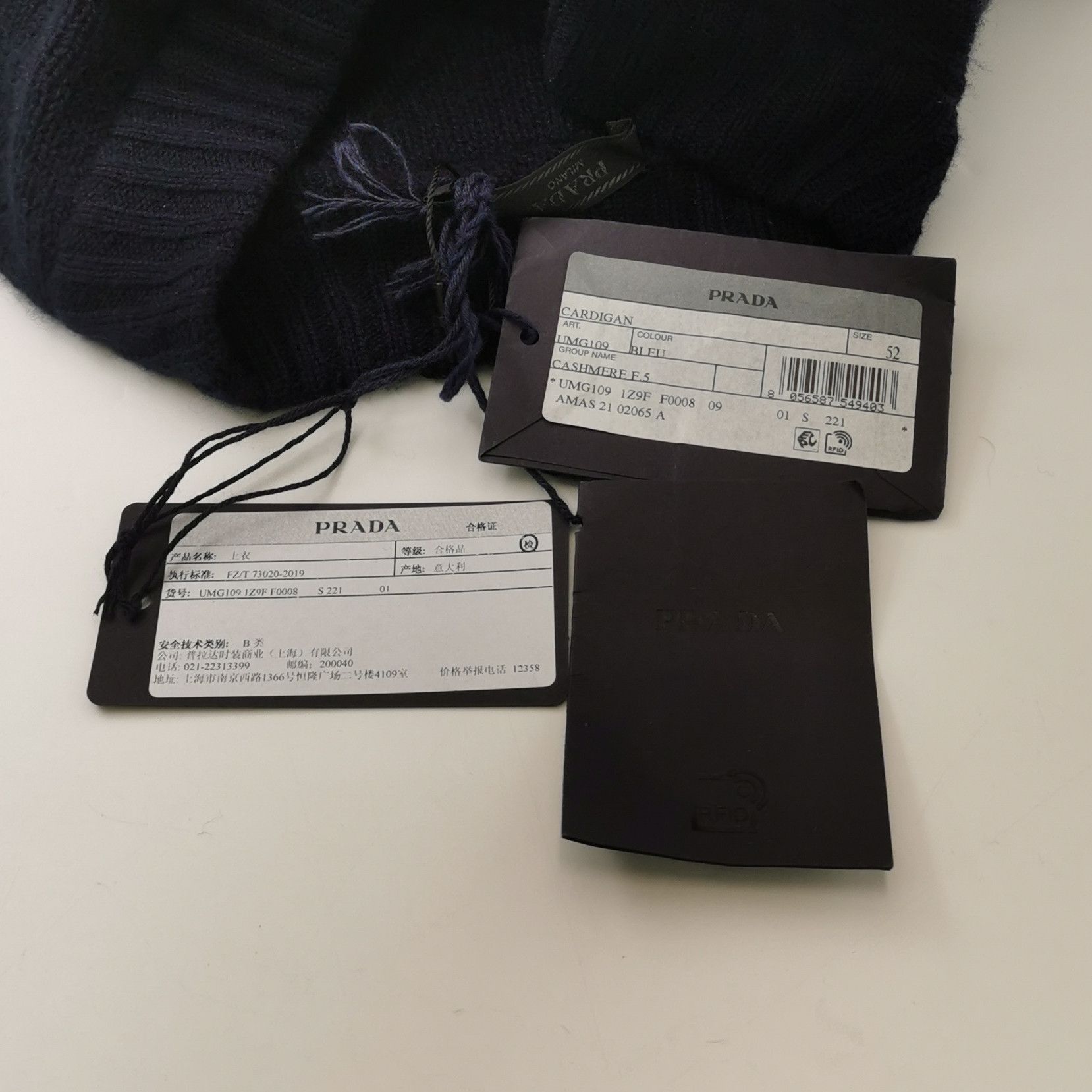 Prada Prada Cashmere V-Neck Cardigan Size L Size US L / EU 52-54 / 3 - 8 Thumbnail