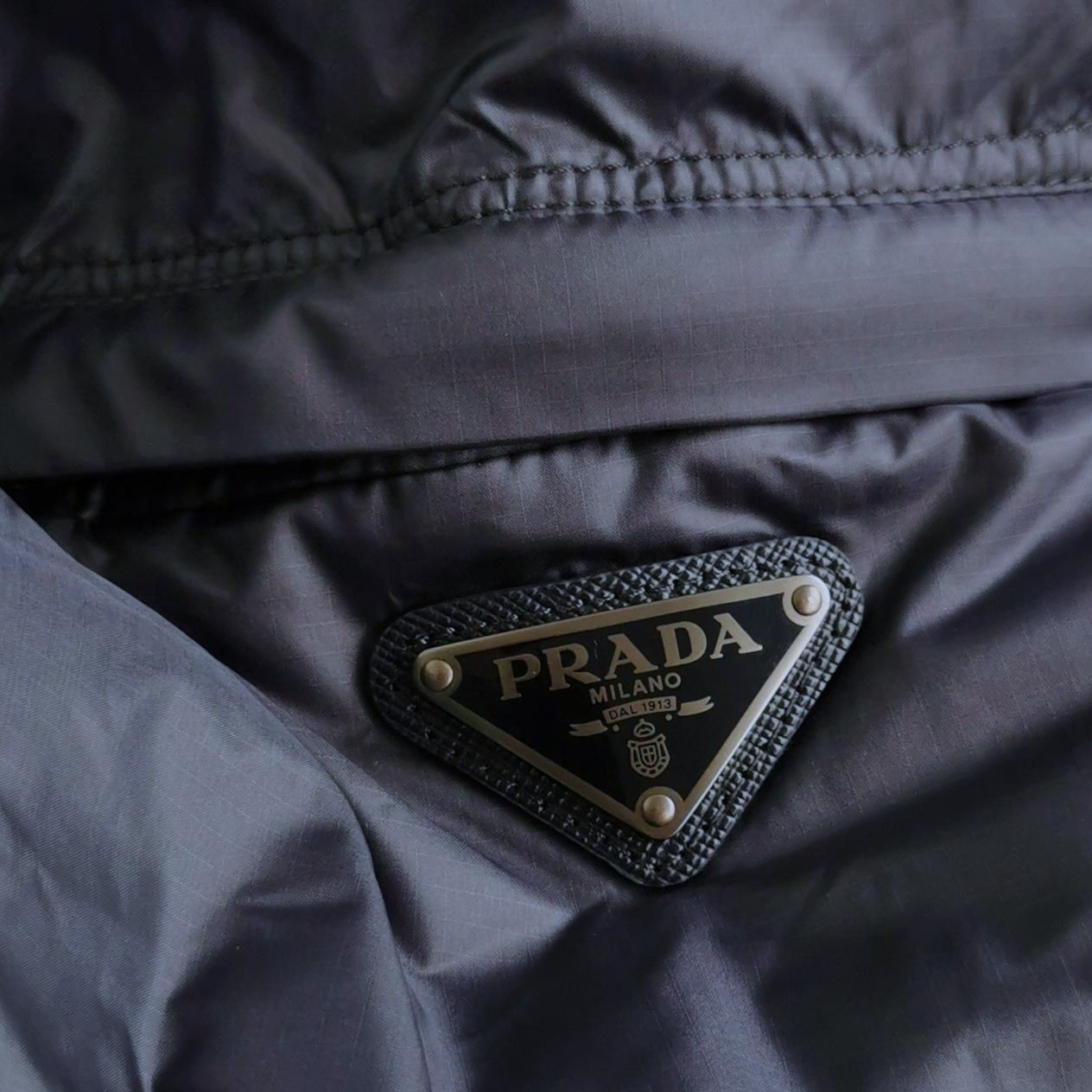 Prada Prada Quilted Hooded Triangle Logo Down Jacket L Size US L / EU 52-54 / 3 - 22 Thumbnail