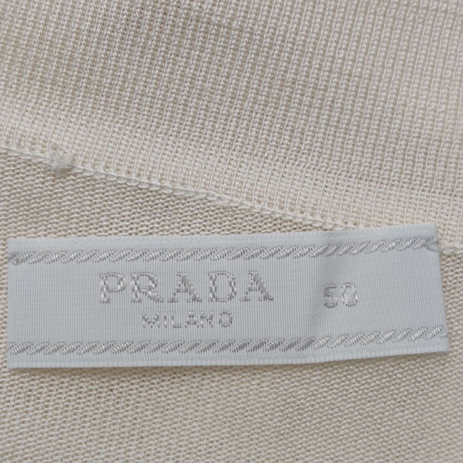 Prada Prada Beige Polo Shirt with Triangle Logo XL Size US L / EU 52-54 / 3 - 8 Thumbnail