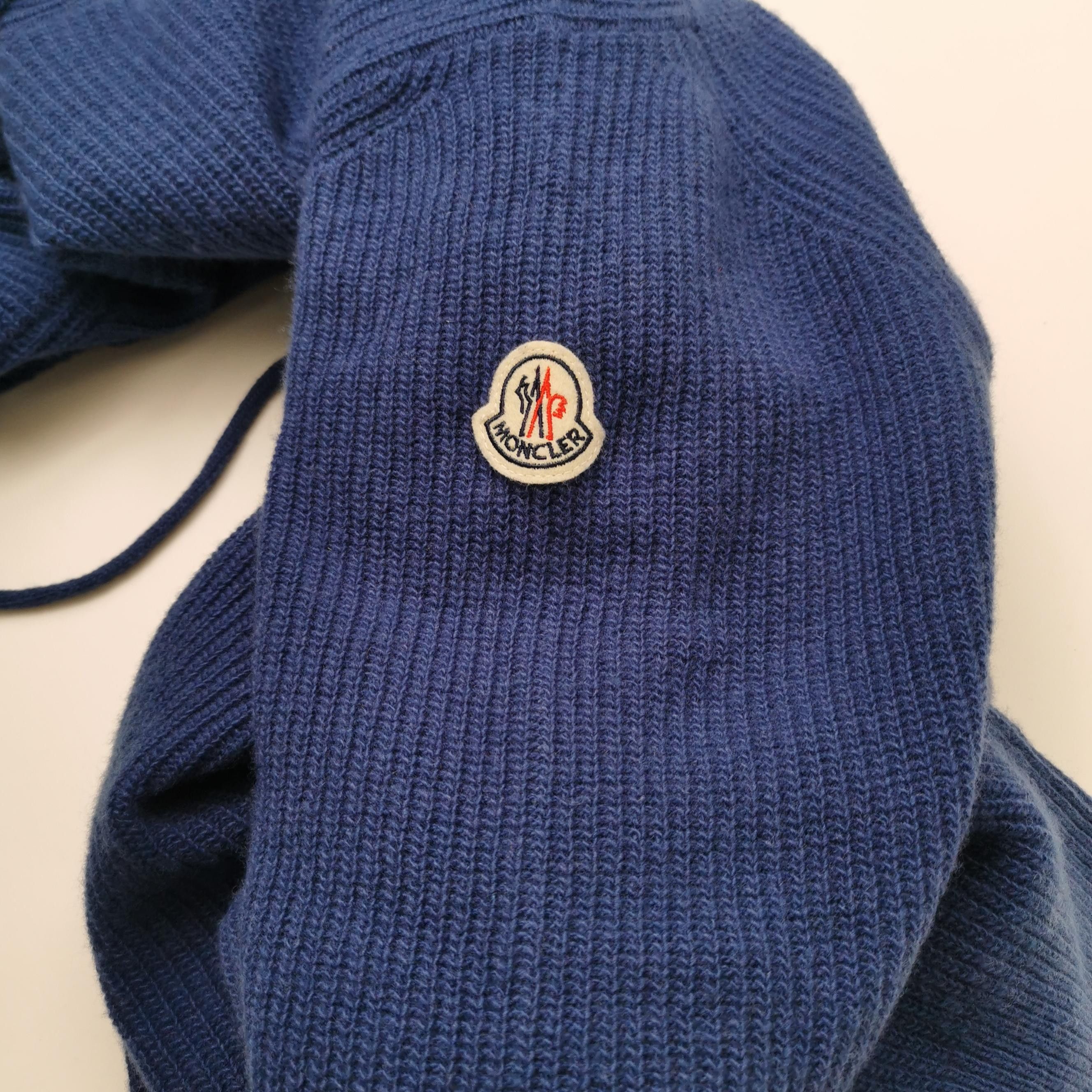 Moncler Moncler XXL Wool-Cashmere Solid Hooded Sweater Size US XXL / EU 58 / 5 - 5 Thumbnail
