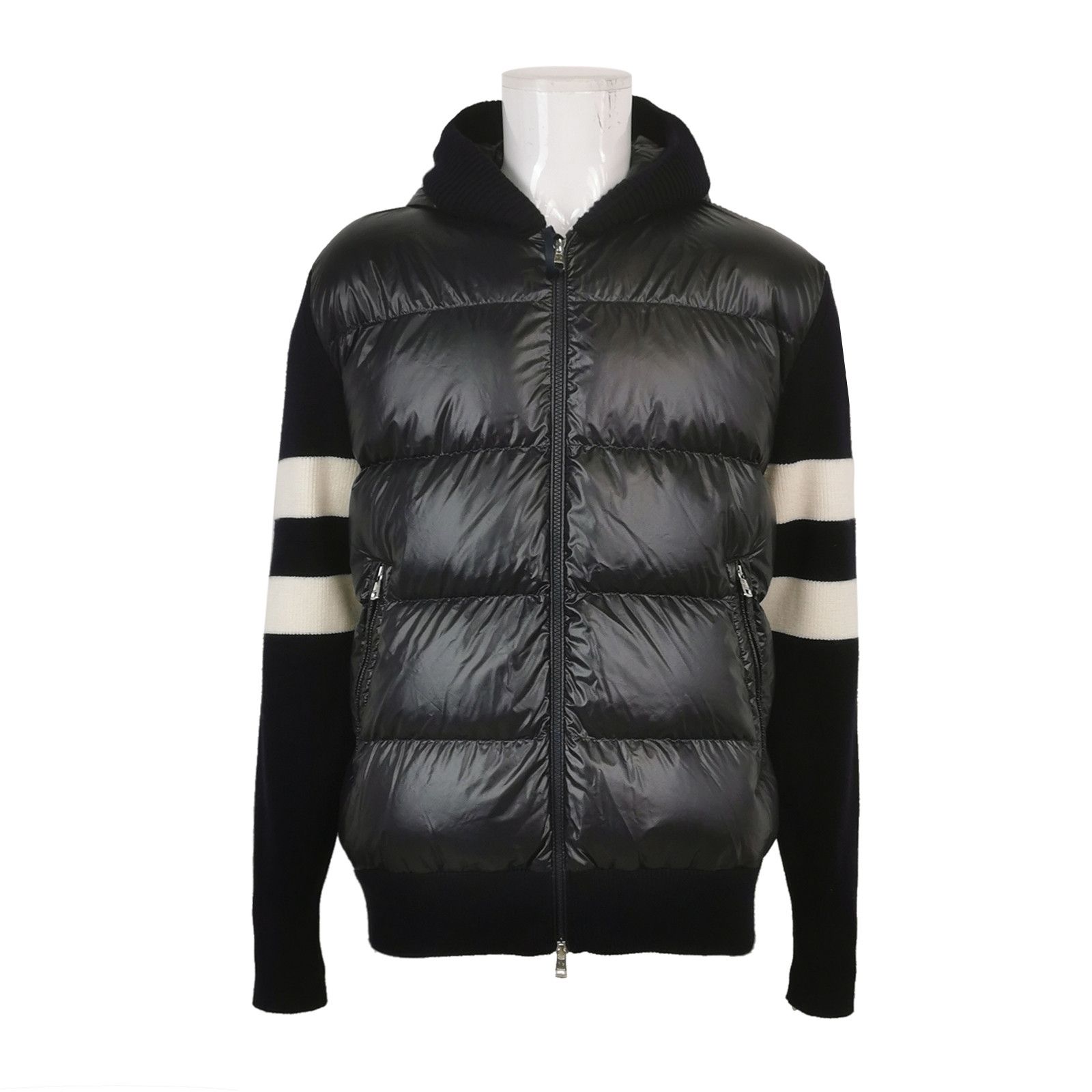Moncler Moncler Color Block Hooded Down Jacket XXL Size US XXL / EU 58 / 5 - 2 Thumbnail