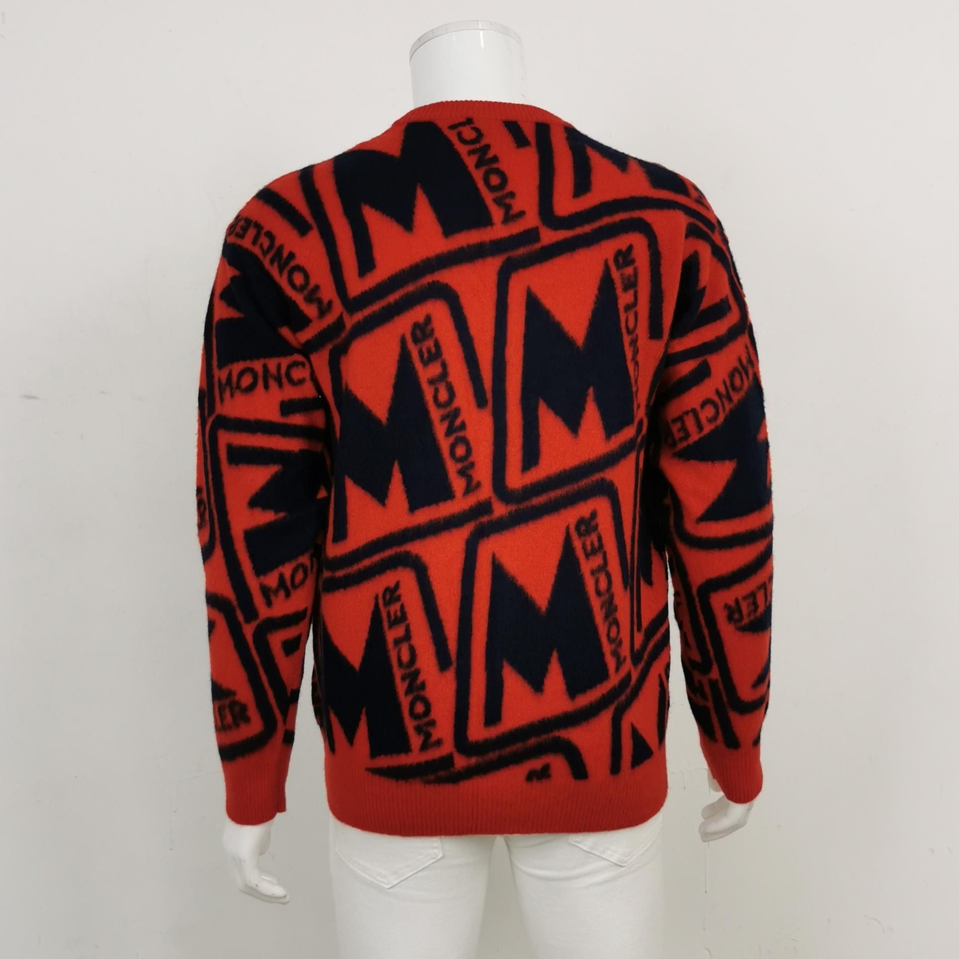 Moncler Moncler Wool Color-Block Long-Sleeve Sweater L Size US L / EU 52-54 / 3 - 4 Thumbnail