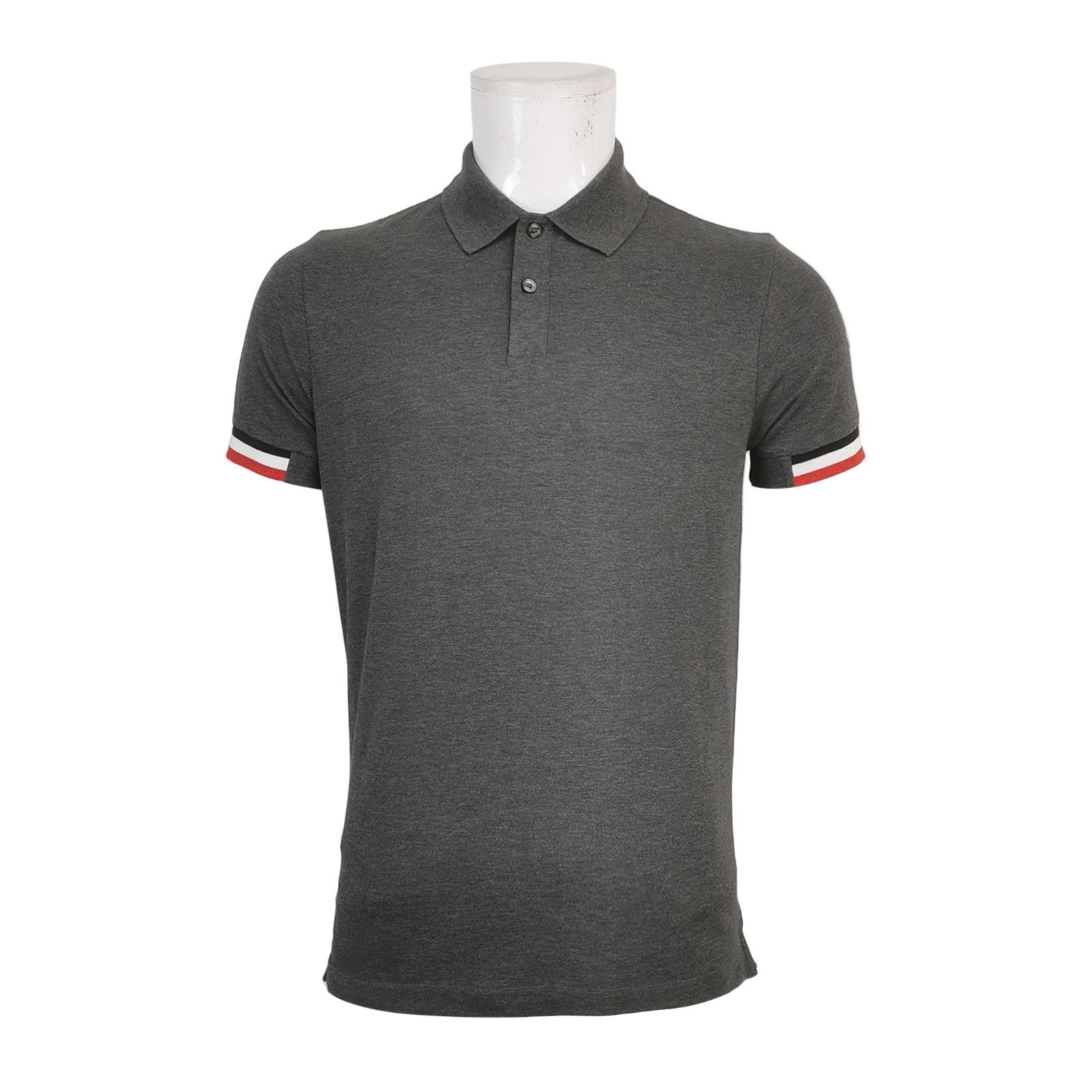 Moncler Moncler Cotton Contrast Stripe Collared T-Shirt S Size US S / EU 44-46 / 1 - 2 Thumbnail