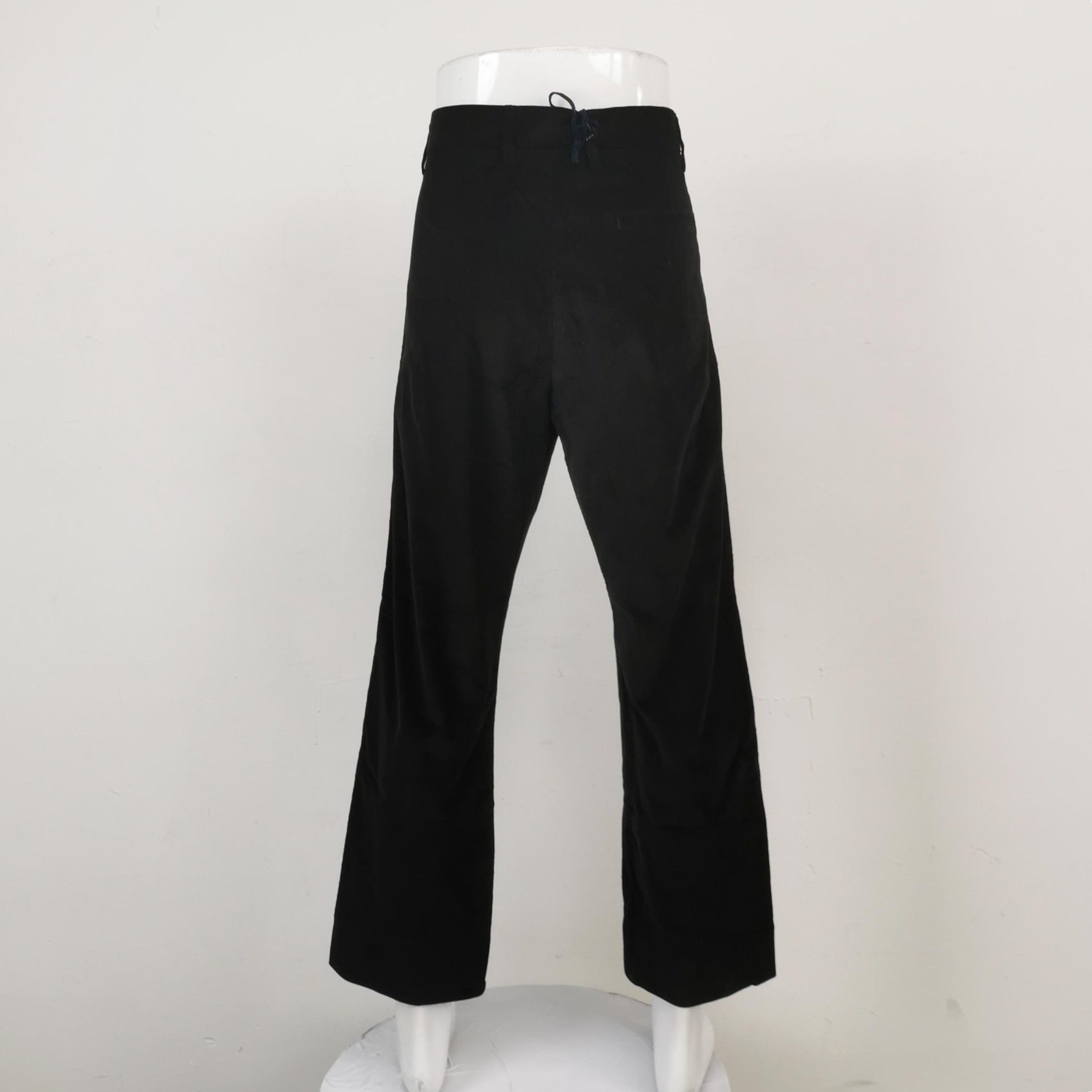 Moncler Moncler Pure Cotton Solid Black Pants L/50 Size US 34 / EU 50 - 4 Thumbnail