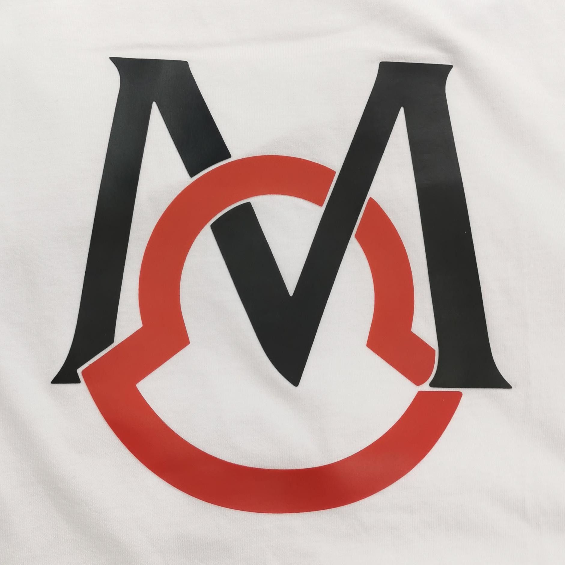 Moncler Moncler Cotton Color-Block Logo Crewneck T-Shirt XL Size US XL / EU 56 / 4 - 5 Thumbnail