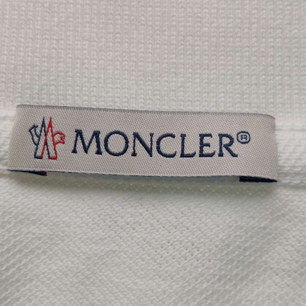 Moncler Moncler White Short-Sleeve Polo Shirt Size US XXL / EU 58 / 5 - 12 Thumbnail