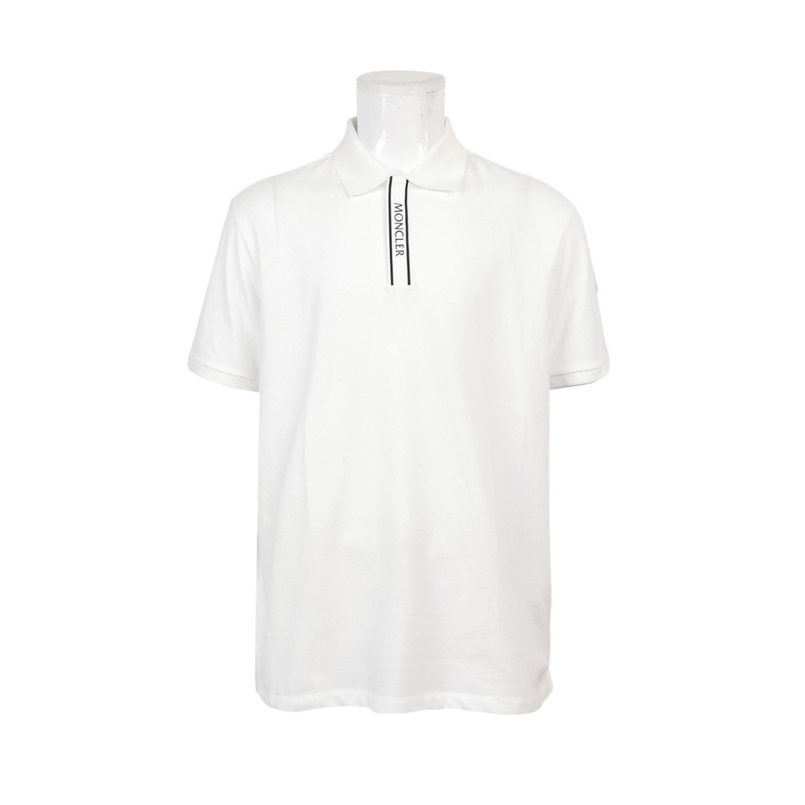 Moncler Moncler White Short-Sleeve Polo Shirt Size US XXL / EU 58 / 5 - 2 Thumbnail