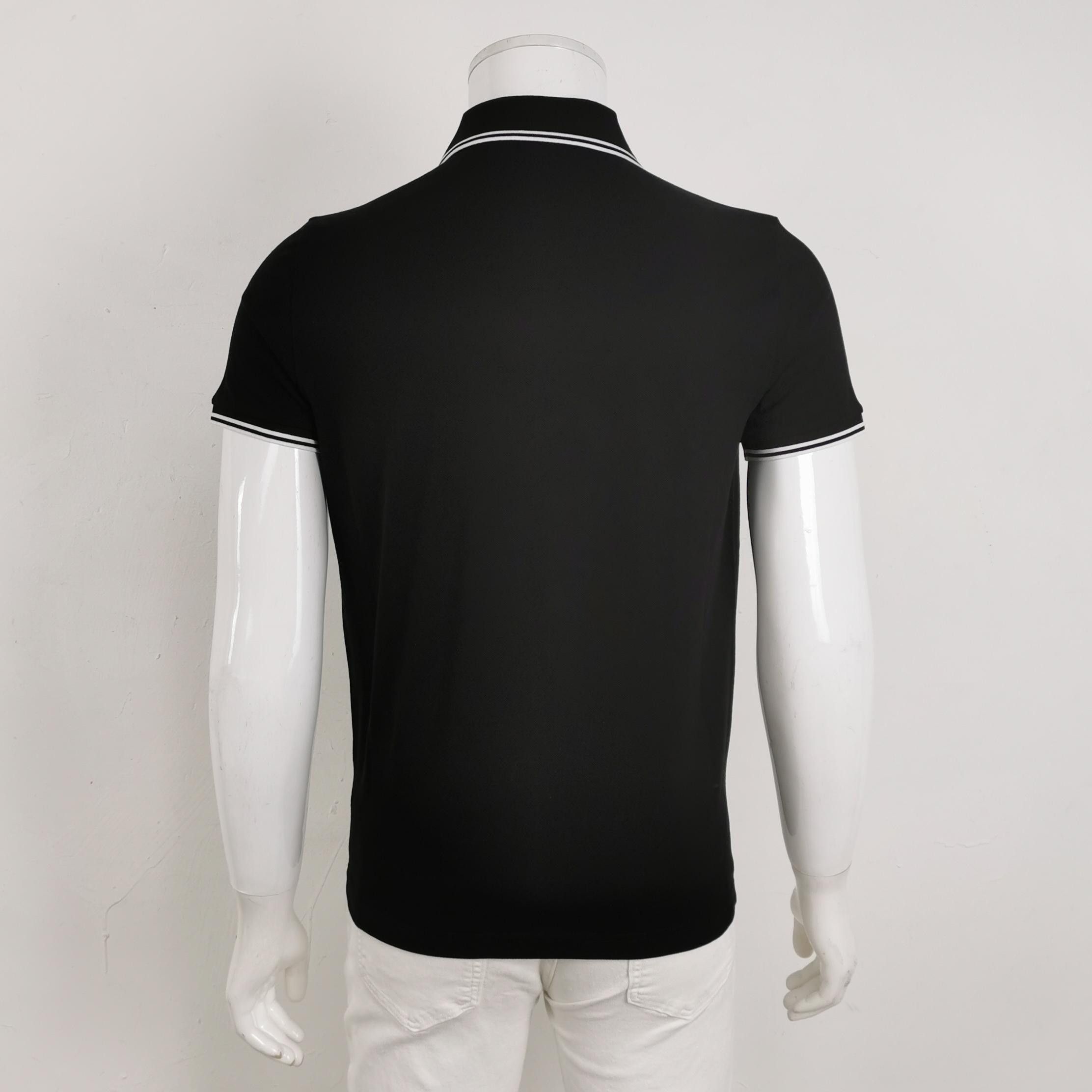 Moncler Moncler S Black Contrast Collar Logo Polo Size US S / EU 44-46 / 1 - 3 Thumbnail