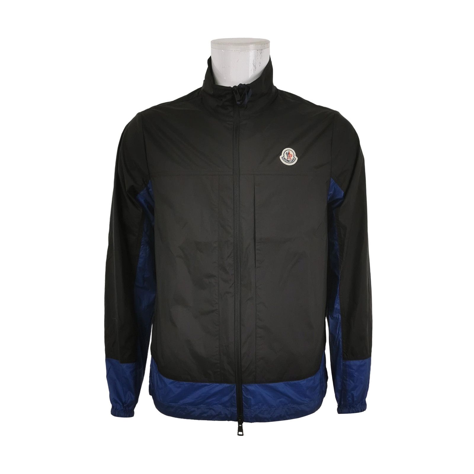 Moncler Moncler Black Blue Logo Zip-Up Jacket L Size US S / EU 44-46 / 1 - 2 Thumbnail