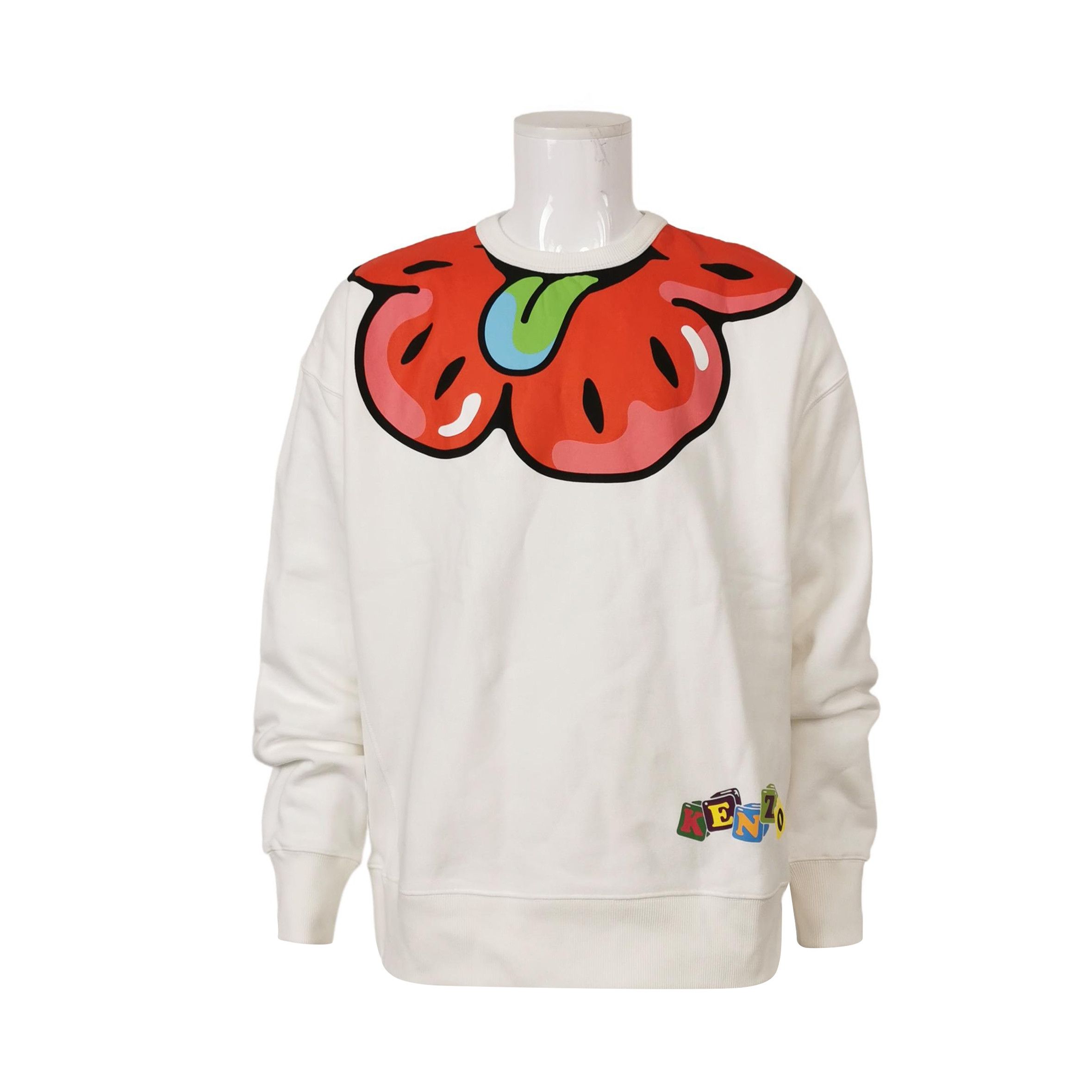 Kenzo Kenzo XL Cotton Crewneck Sweatshirt with Logo Size US XL / EU 56 / 4 - 2 Thumbnail