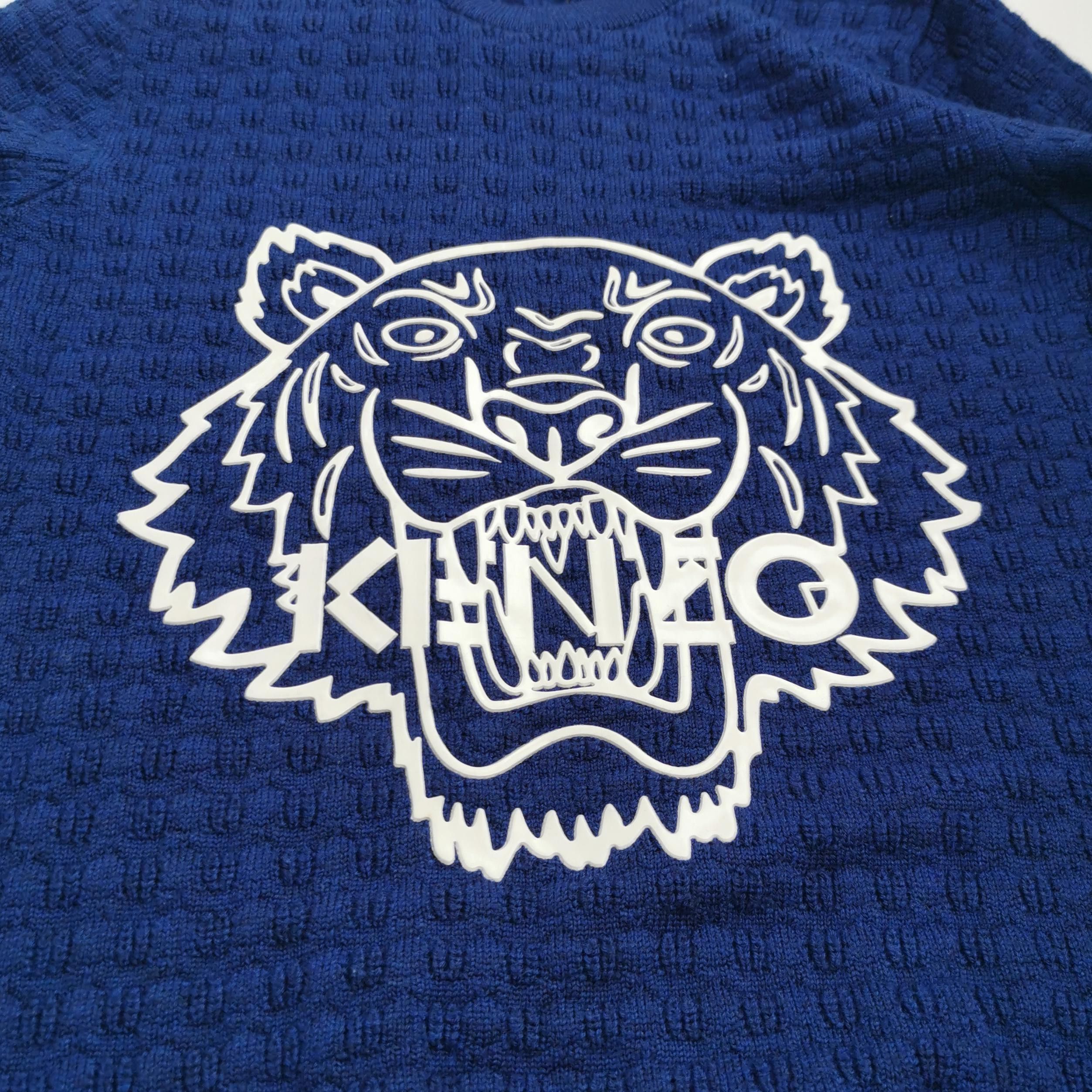 Kenzo Kenzo XS Wool Tiger Logo Round Neck Sweater Size US XS / EU 42 / 0 - 5 Thumbnail