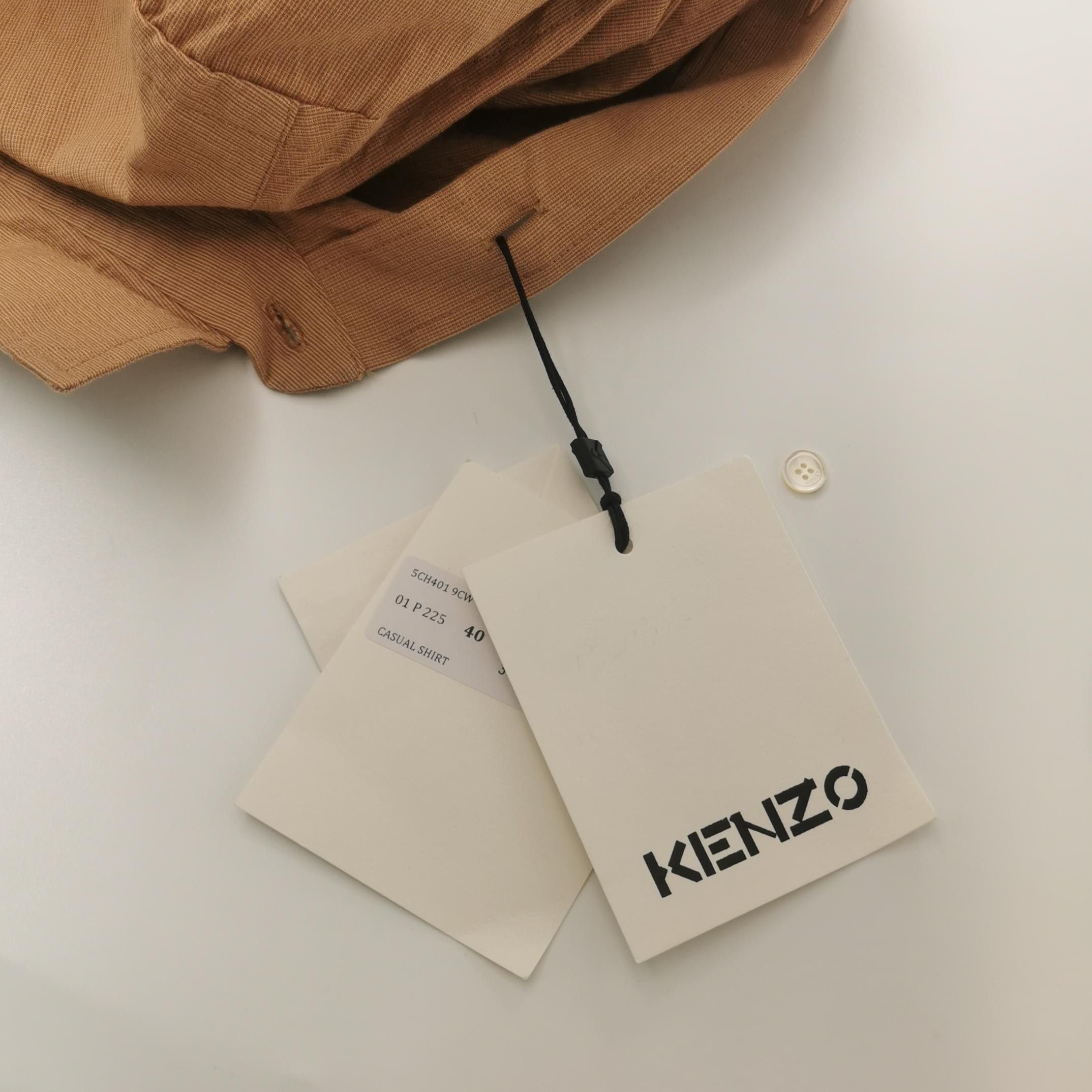 Kenzo Kenzo Cotton Button-Down Collar Shirt L/40 Size US L / EU 52-54 / 3 - 7 Thumbnail