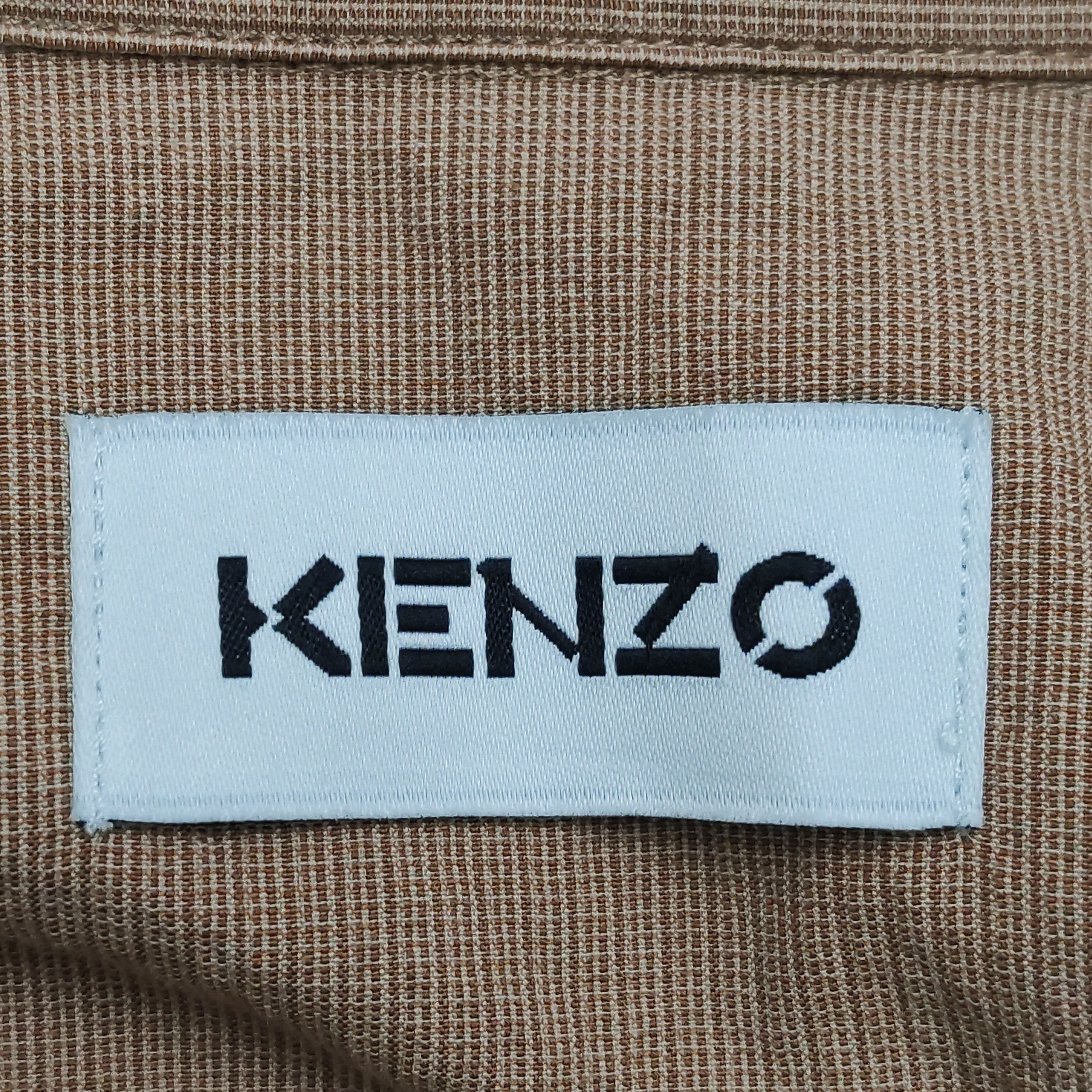 Kenzo Kenzo Cotton Button-Down Collar Shirt L/40 Size US L / EU 52-54 / 3 - 10 Thumbnail