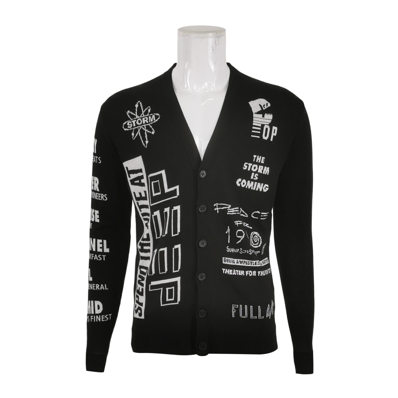 Kenzo Kenzo S Size Cotton V-Neck Single-Breasted Cardigan Size US S / EU 44-46 / 1 - 2 Thumbnail