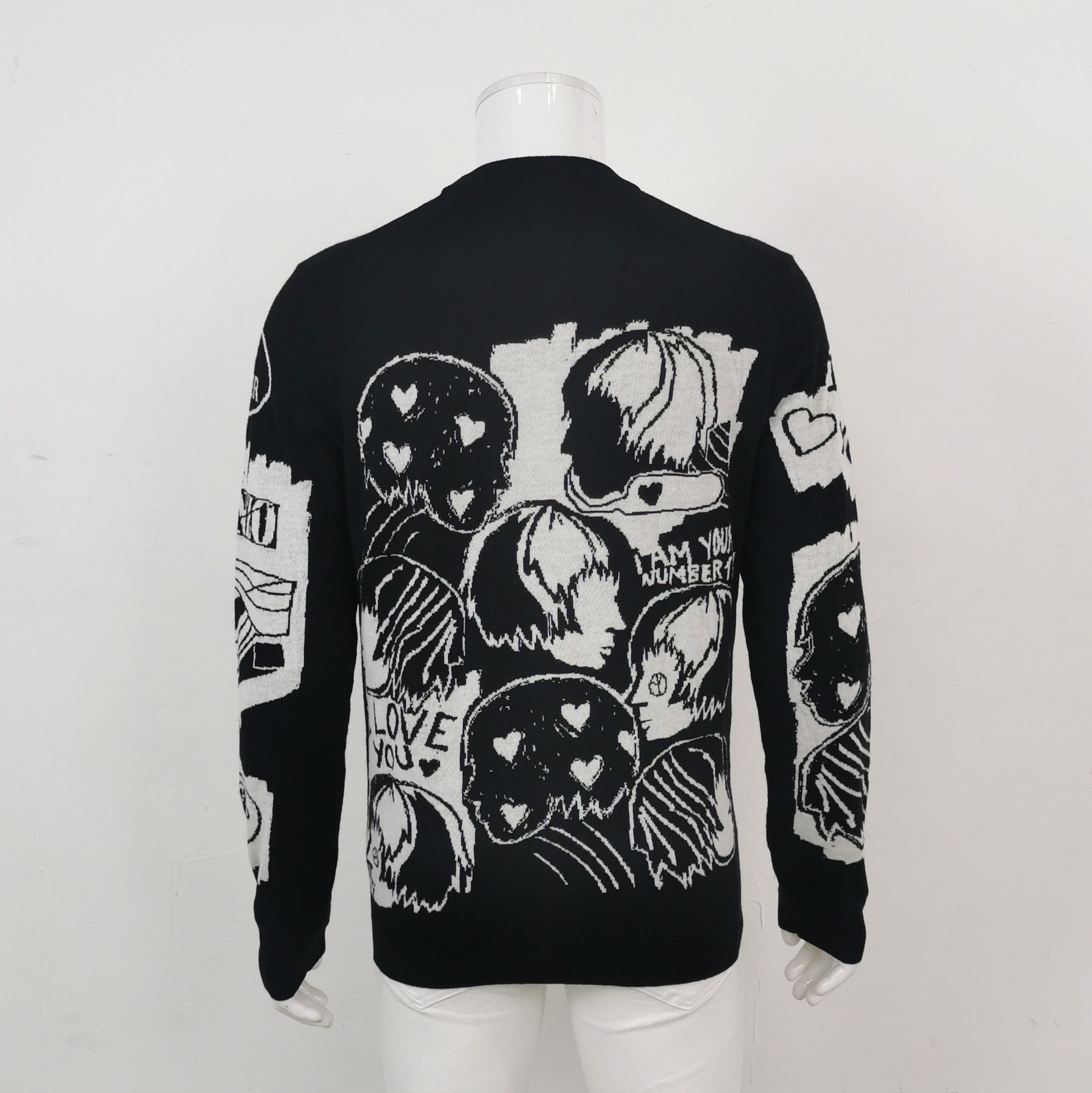 Kenzo Kenzo L Wool-Cotton Graphic Crewneck Sweater Size US L / EU 52-54 / 3 - 3 Thumbnail