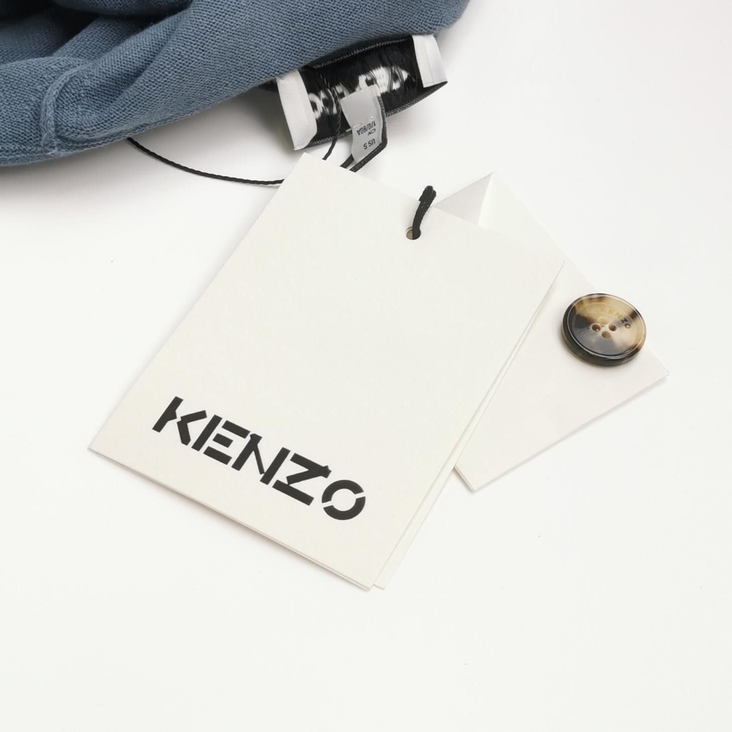 Kenzo Kenzo M Wool-Cotton V-Neck Single-Breasted Cardigan Size US M / EU 48-50 / 2 - 8 Thumbnail