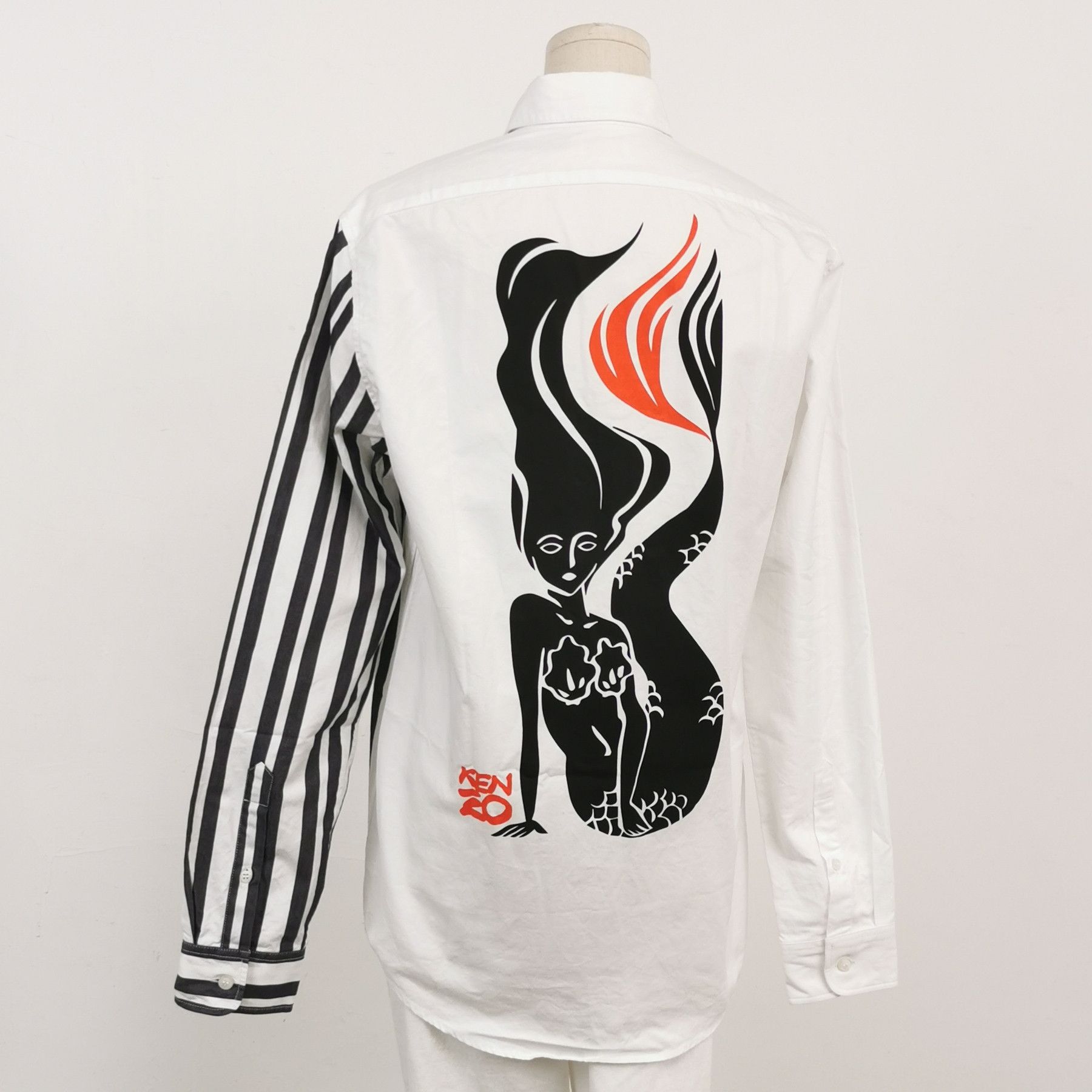 Kenzo Kenzo XS Cotton Colorblock Collar Shirt Size US XS / EU 42 / 0 - 4 Thumbnail