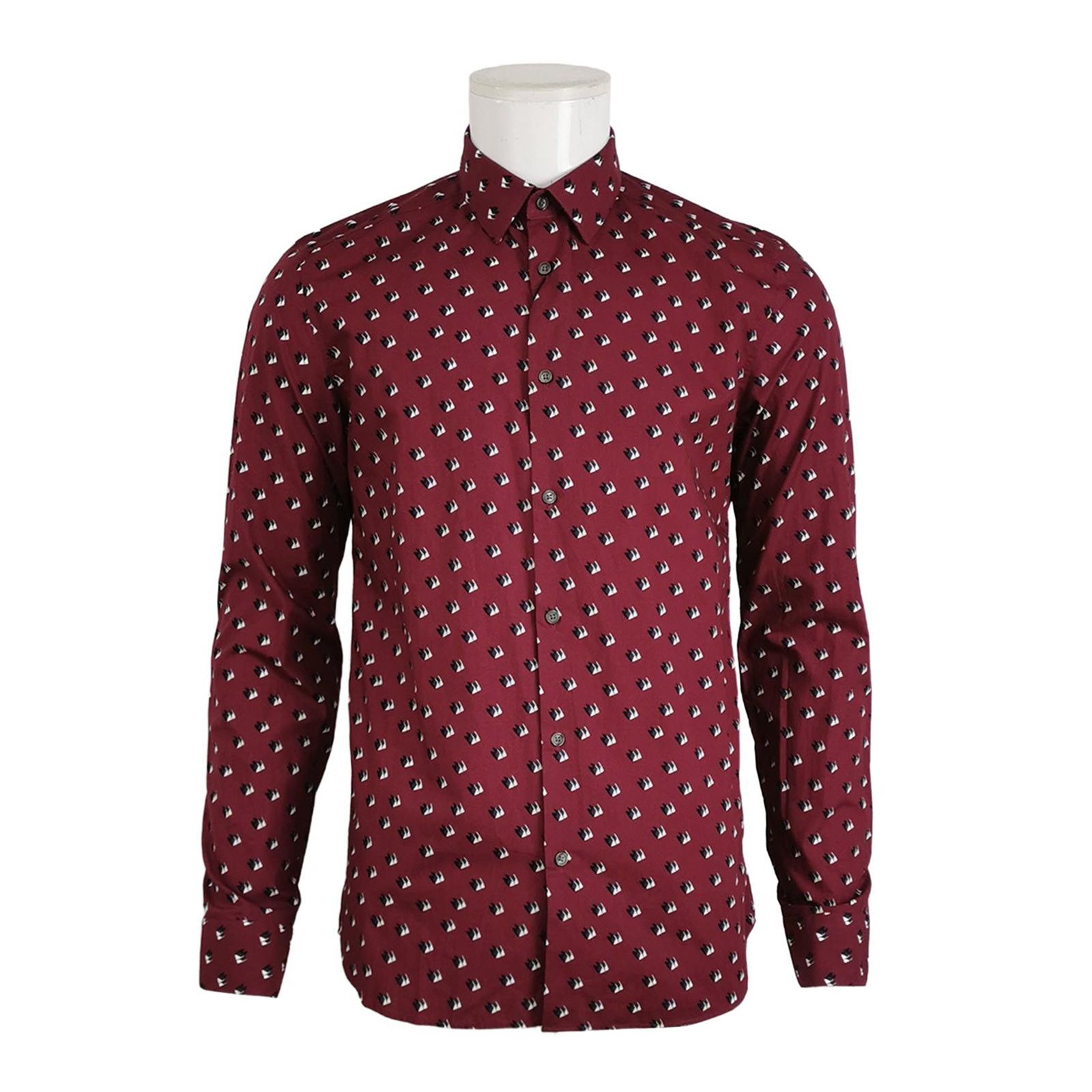 Kenzo Kenzo Cotton Patterned Button-Down Shirt L/41 Size US L / EU 52-54 / 3 - 2 Thumbnail
