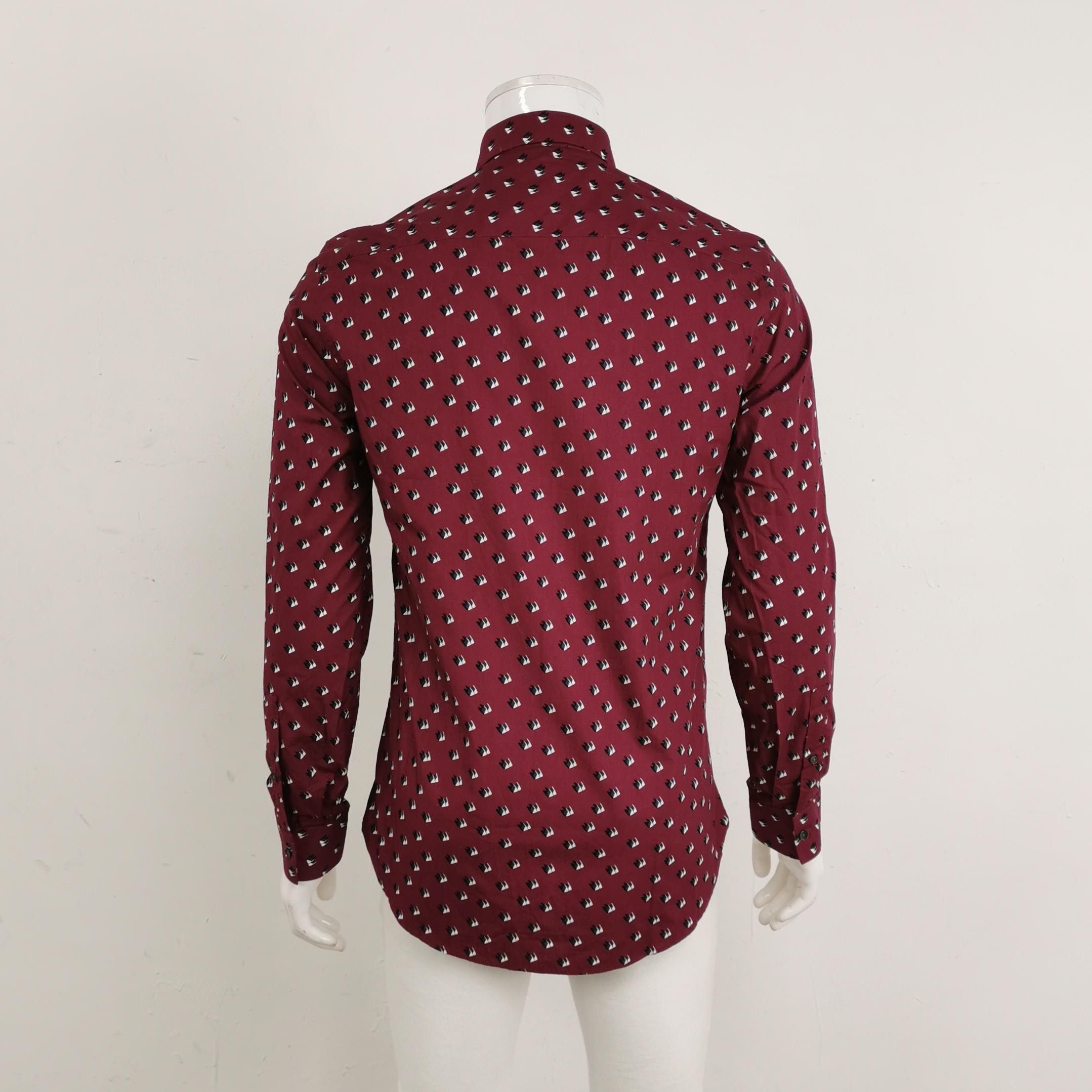 Kenzo Kenzo Cotton Patterned Button-Down Shirt L/41 Size US L / EU 52-54 / 3 - 3 Thumbnail