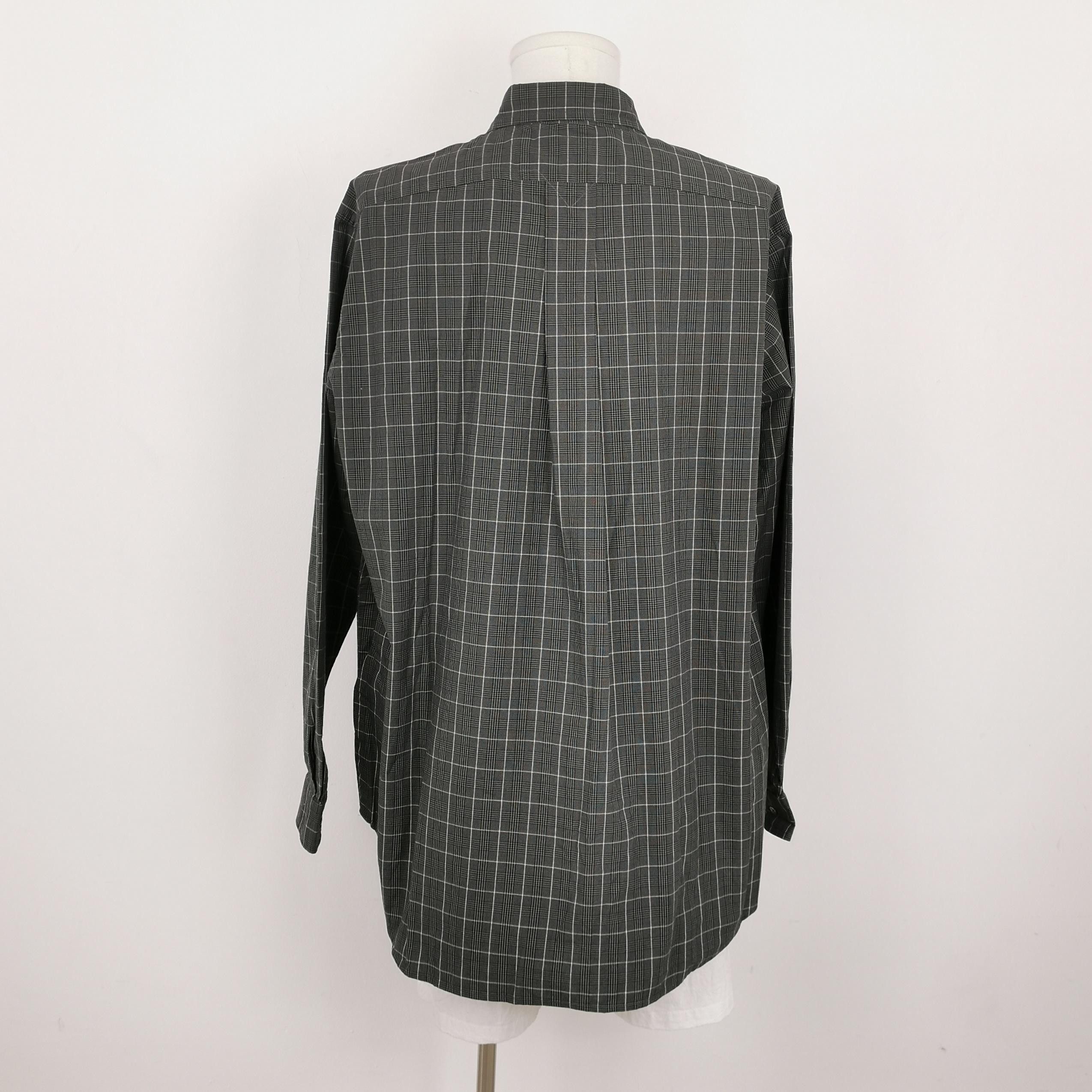 Kenzo Kenzo Gray Plaid Cotton Logo Shirt S Size US L / EU 52-54 / 3 - 4 Thumbnail