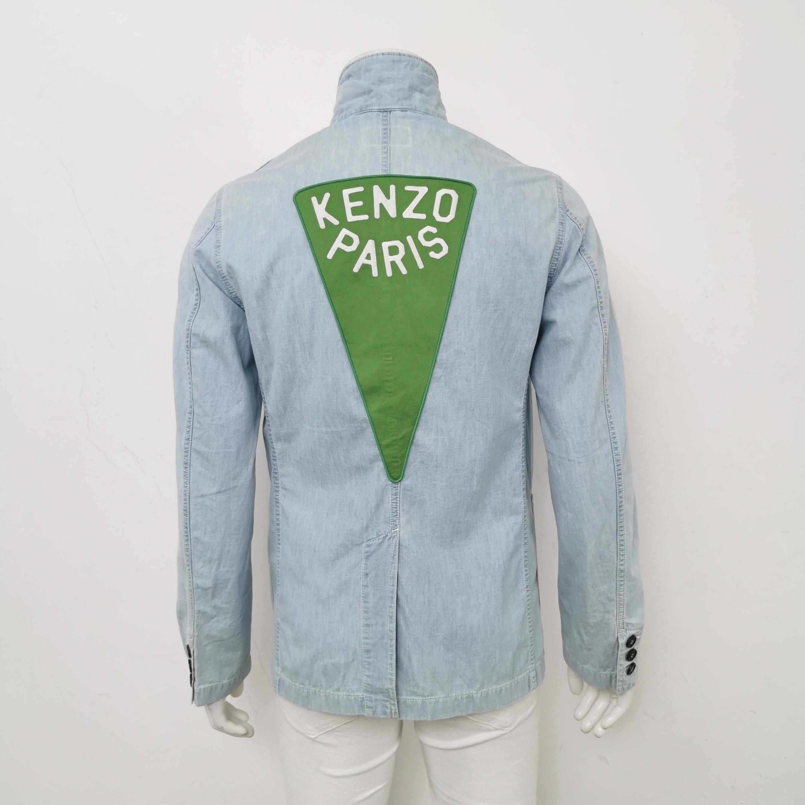 Kenzo Kenzo S Size Cotton Tiger Logo Long-Sleeve Tee Size US M / EU 48-50 / 2 - 3 Thumbnail
