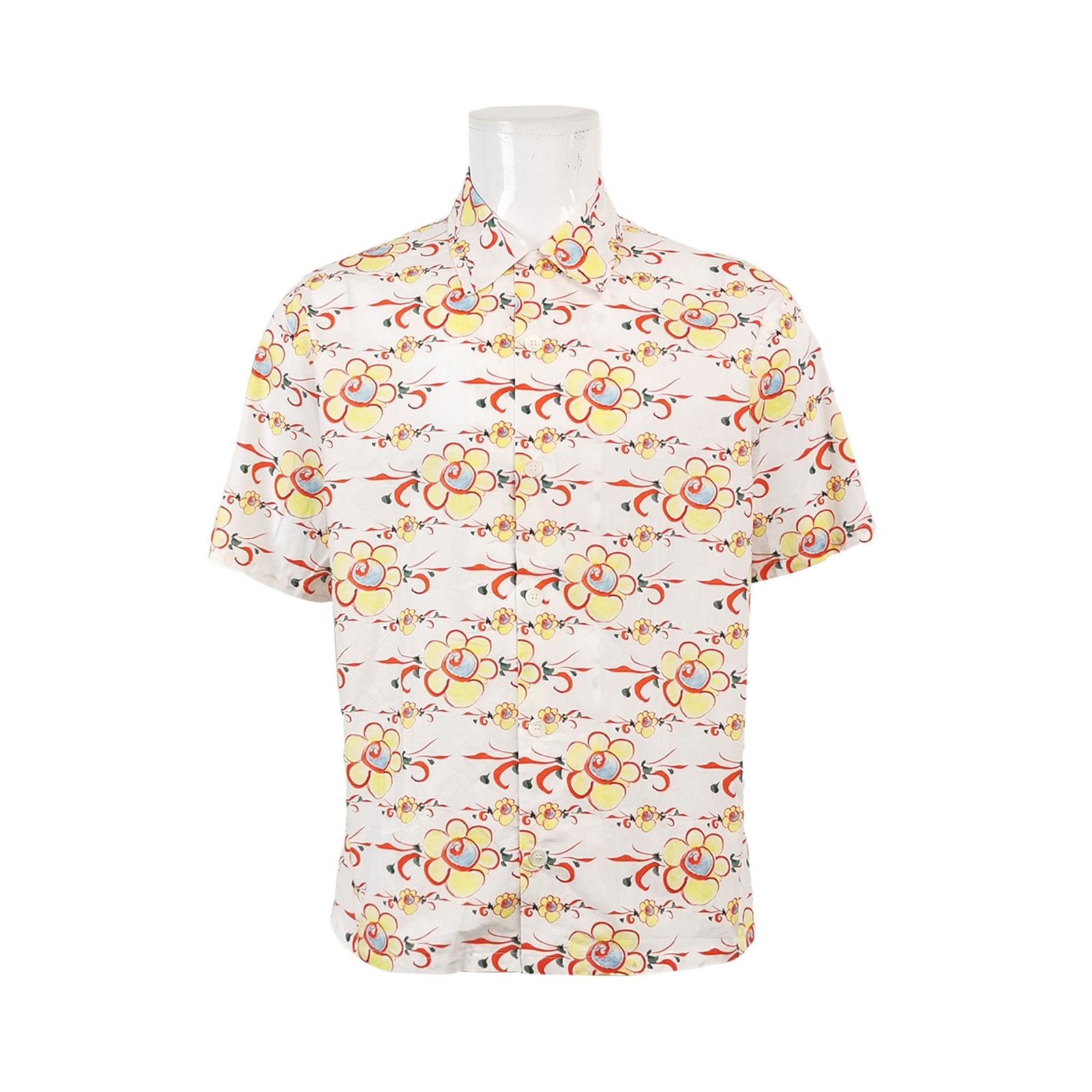 Kenzo Kenzo M Cotton Color-Block Printed Collar Shirt Size US M / EU 48-50 / 2 - 2 Thumbnail