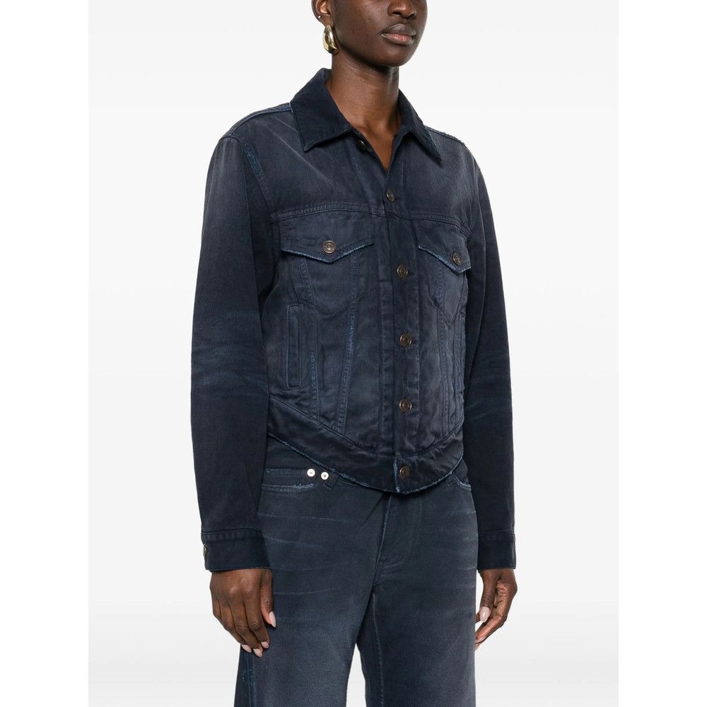 Balenciaga Balenciaga BLUE Jackets - Denim Jackets Size XS / US 0-2 / IT 36-38 - 4 Thumbnail
