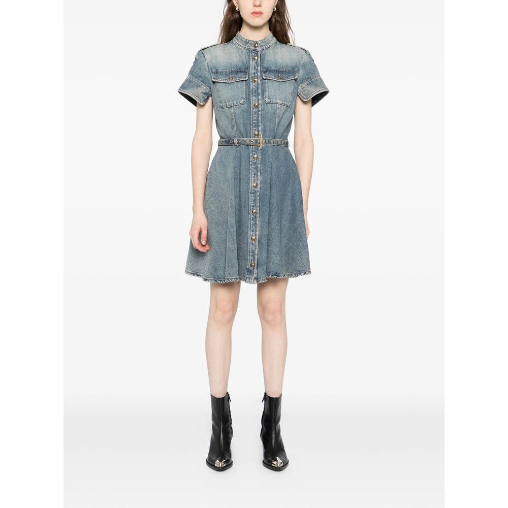 Alexander McQueen Alexander Mcqueen BLUE Dresses - Day Dresses Size S / US 4 / IT 40 - 4 Thumbnail