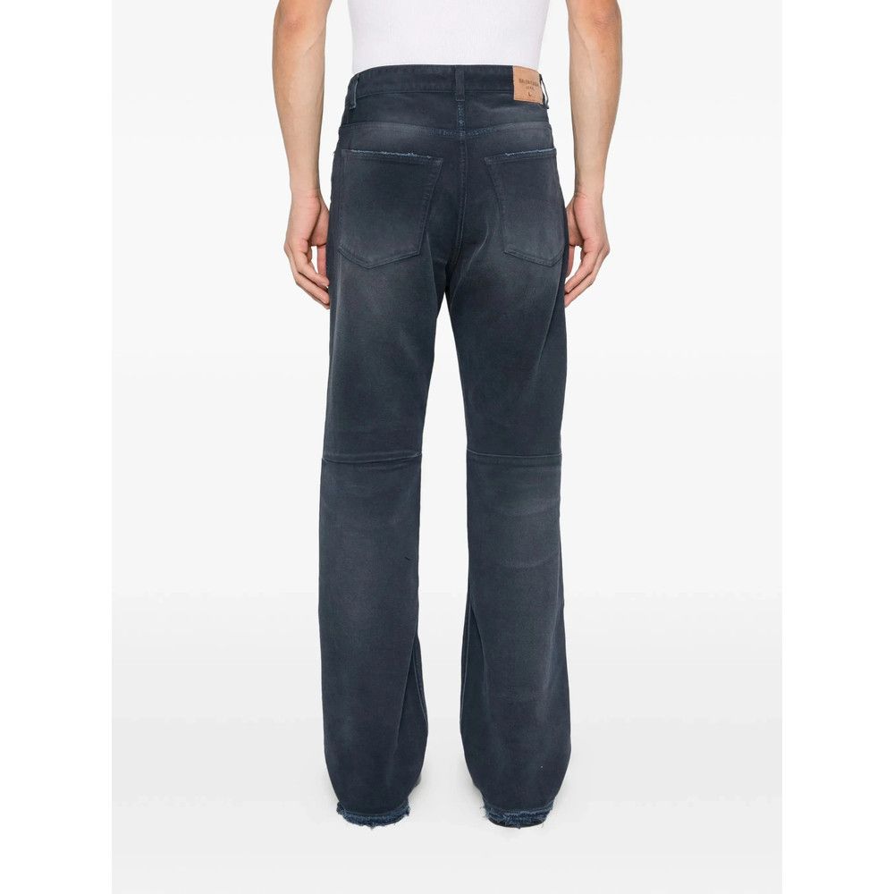 Balenciaga Balenciaga BLUE Denim - Regular & Straight-Leg Jeans Size US 32 / EU 48 - 5 Thumbnail
