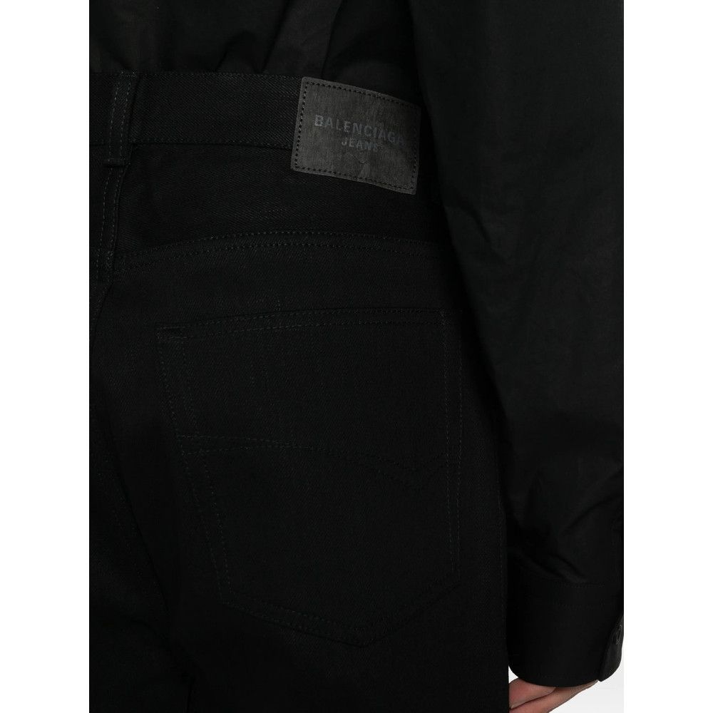 Balenciaga Balenciaga BLACK Denim - Regular & Straight-Leg Jeans Size US 32 / EU 48 - 2 Thumbnail