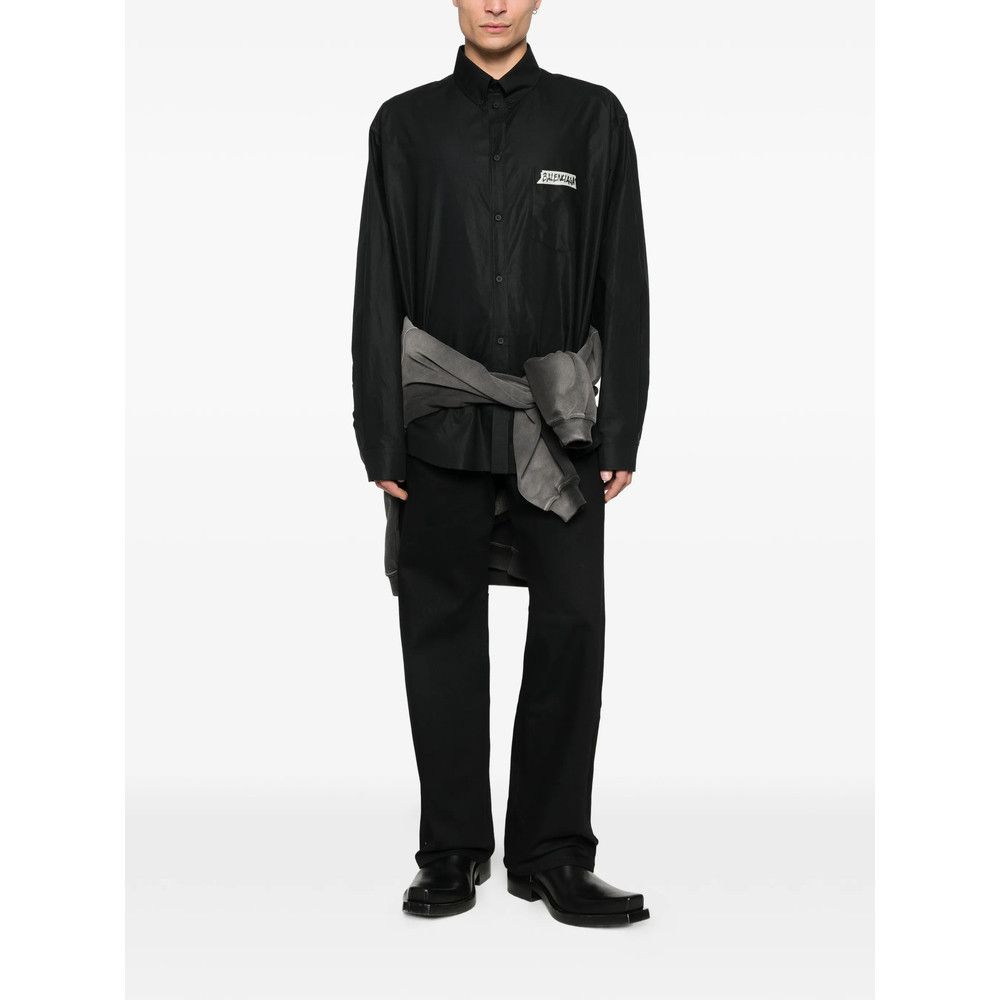 Balenciaga Balenciaga BLACK Denim - Regular & Straight-Leg Jeans Size US 32 / EU 48 - 3 Thumbnail