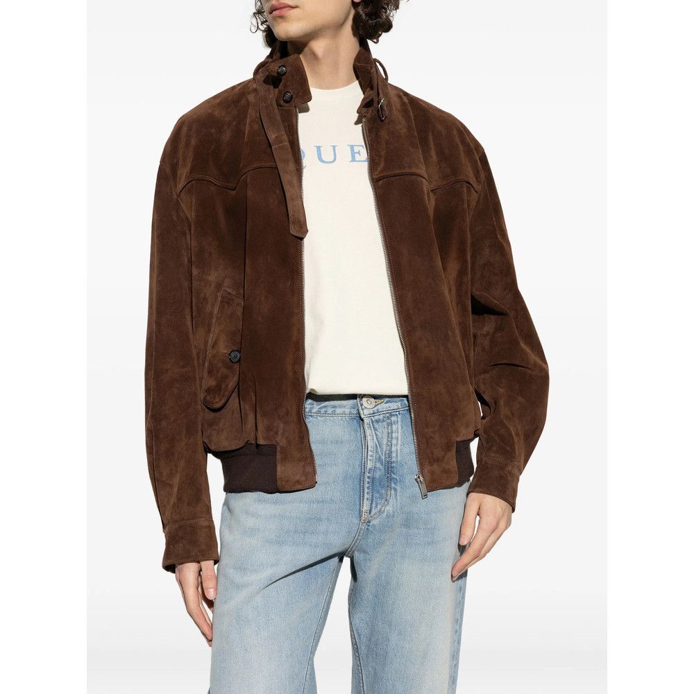 Alexander McQueen Alexander Mcqueen BROWN Jackets - Leather Jackets Size US L / EU 52-54 / 3 - 3 Thumbnail
