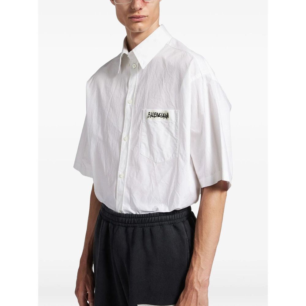 Balenciaga Balenciaga WHITE Shirts Size US L / EU 52-54 / 3 - 3 Thumbnail