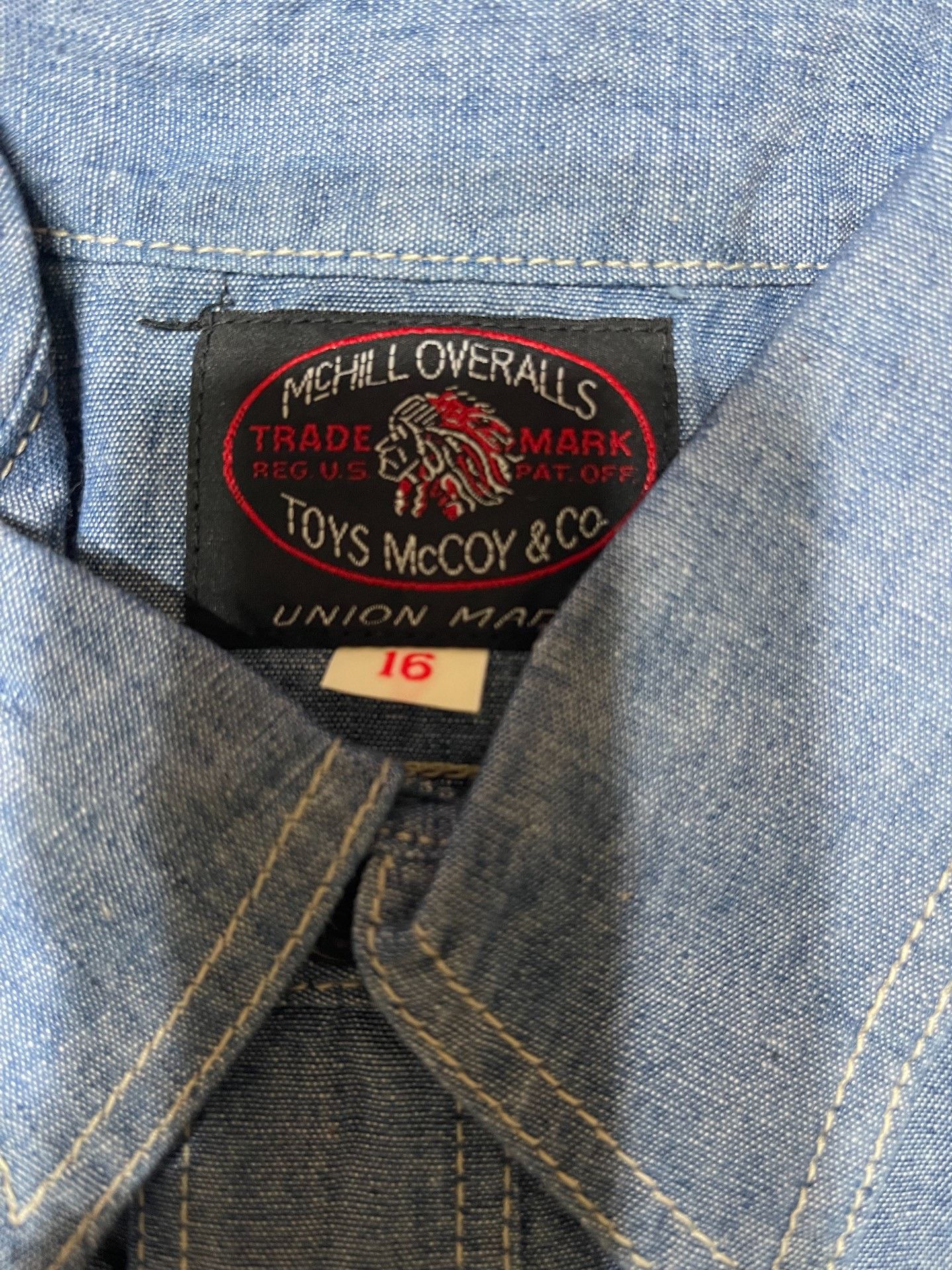 TOYS McCOY TOYS McCOY MCHILL OVERALLS Work Shirt Size US M / EU 48-50 / 2 - 2 Thumbnail