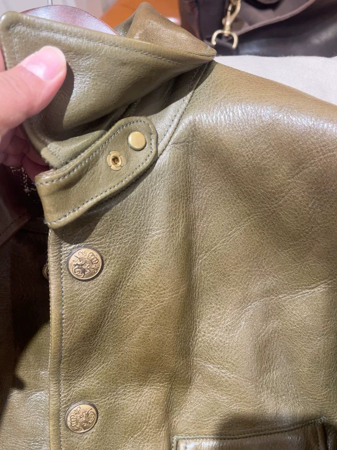 Other Tochigi Cowhide Conductor Leather Jacket Size US M / EU 48-50 / 2 - 3 Thumbnail